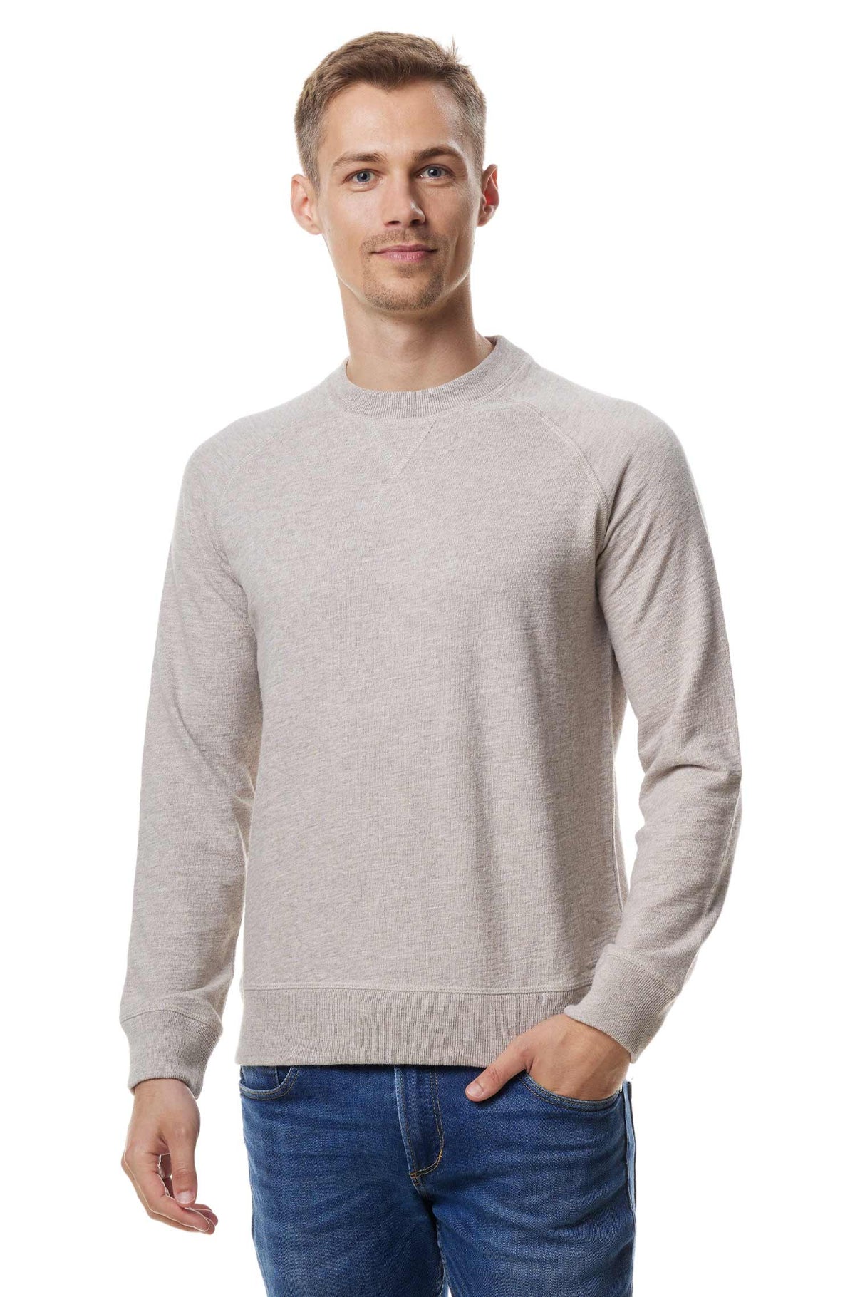 Alpaka Sweatshirt JANIS-natur meliert