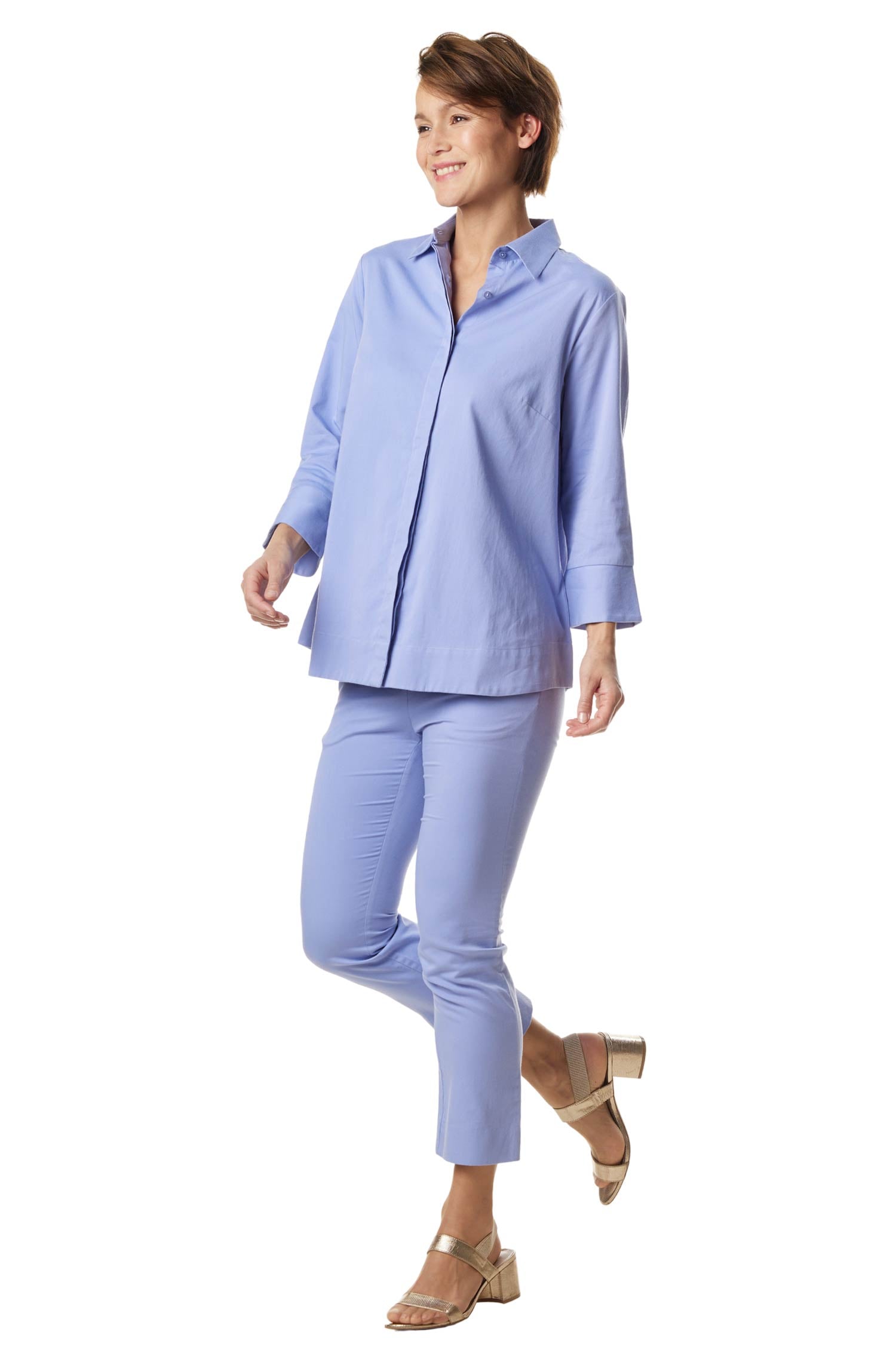 Hose KIRA aus 100% Bio-Pima-Baumwolle für Damen-purple pastel