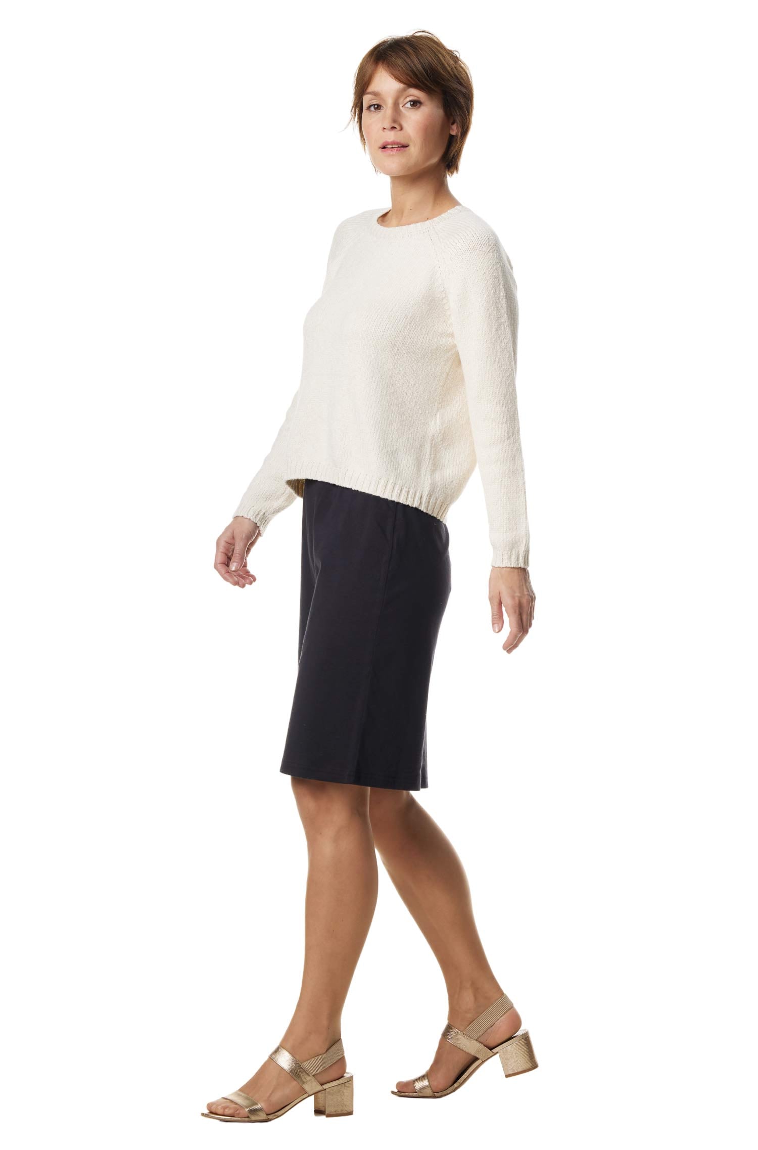 Basic Rock CHIARA aus 100% Bio Pima Baumwolle-schwarz