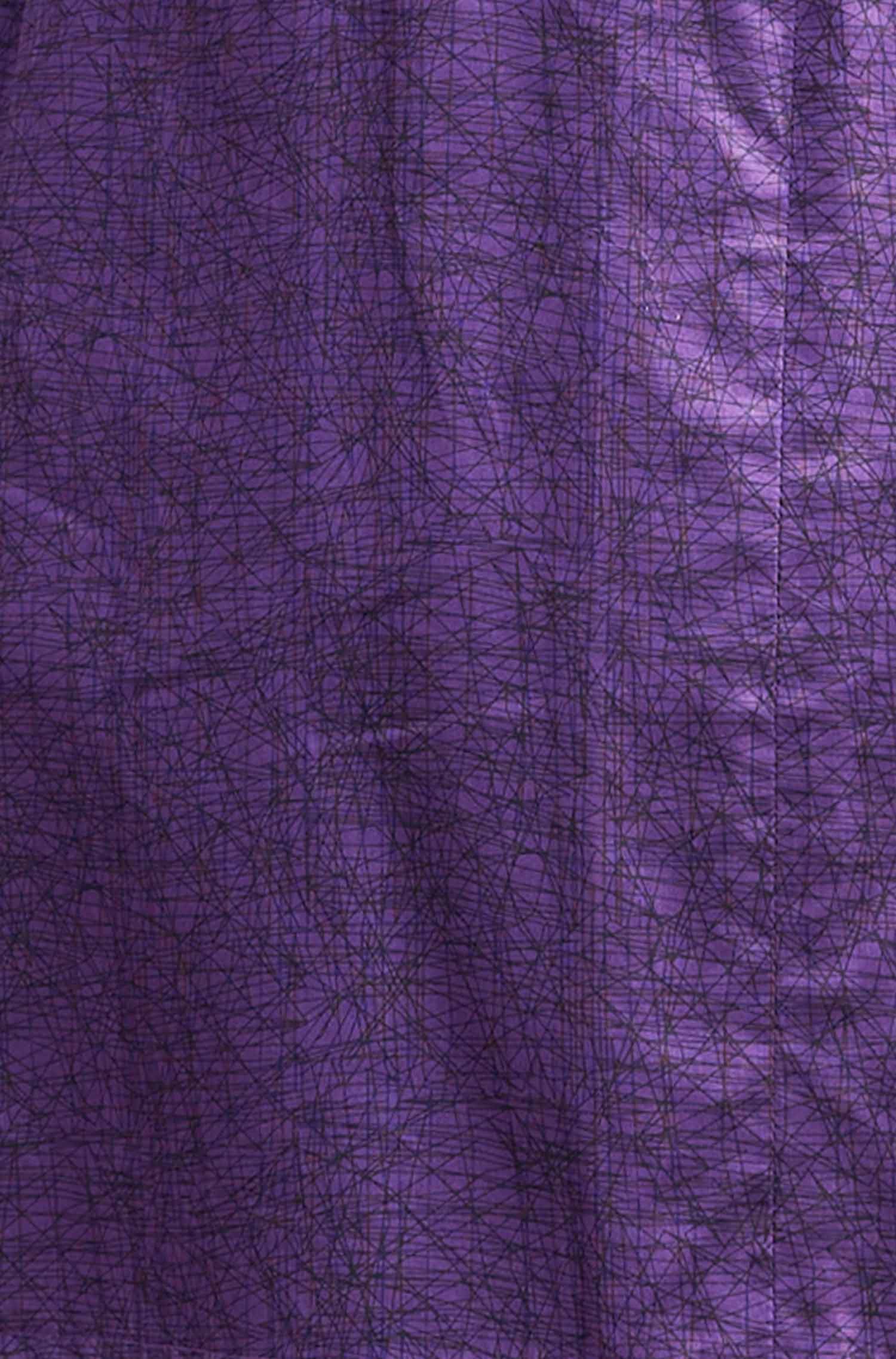 Rock OLIVIA aus 100% Bio Pima Baumwolle-violett/schwarz