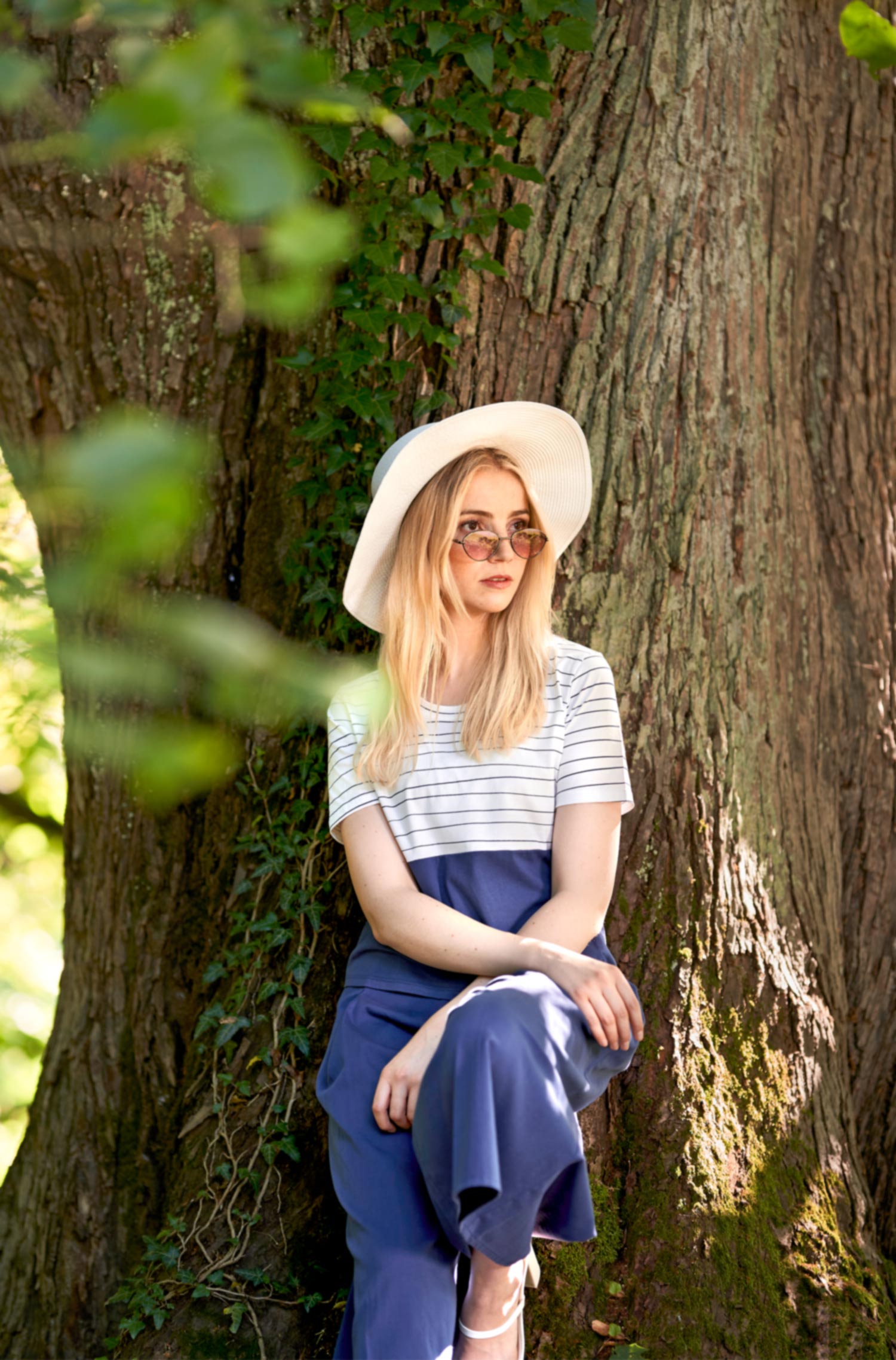 Culotte-Hose ANNA aus Bio-Pima-Baumwolle für Damen-twilight blue