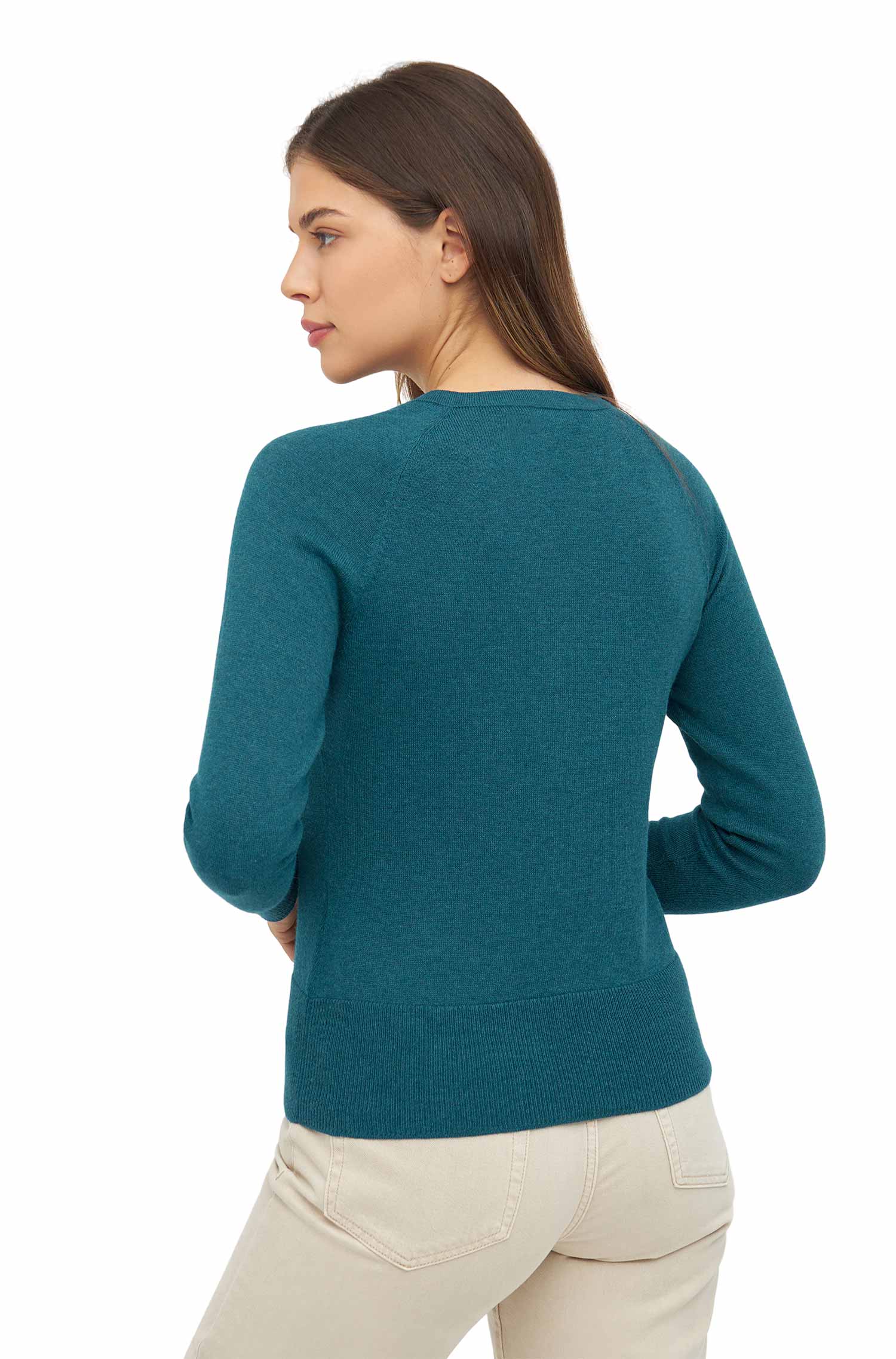 Pullover ADORA aus Baby-Alpaka-Baumwoll-Mix-laguna