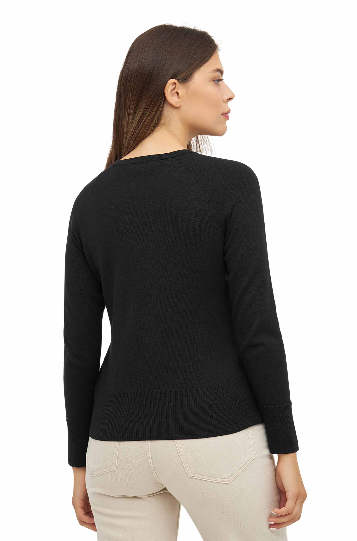 Pullover ADORA aus Baby-Alpaka-Baumwoll-Mix-schwarz