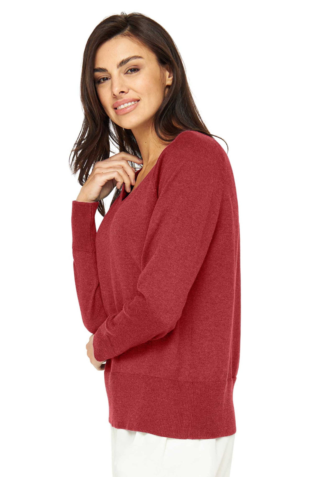 Alpaka Pullover AURELIA-sienna rot