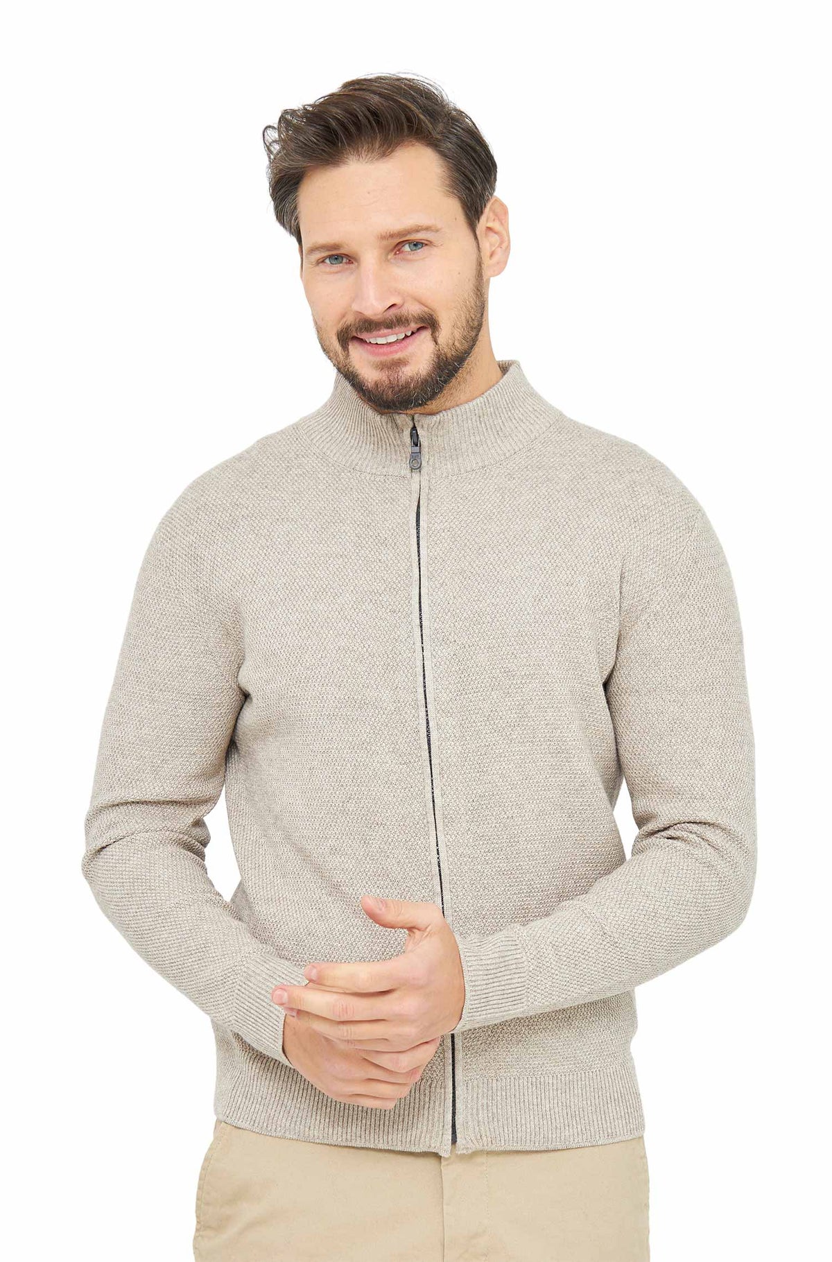 Alpaka Strickjacke ALAYO-beige