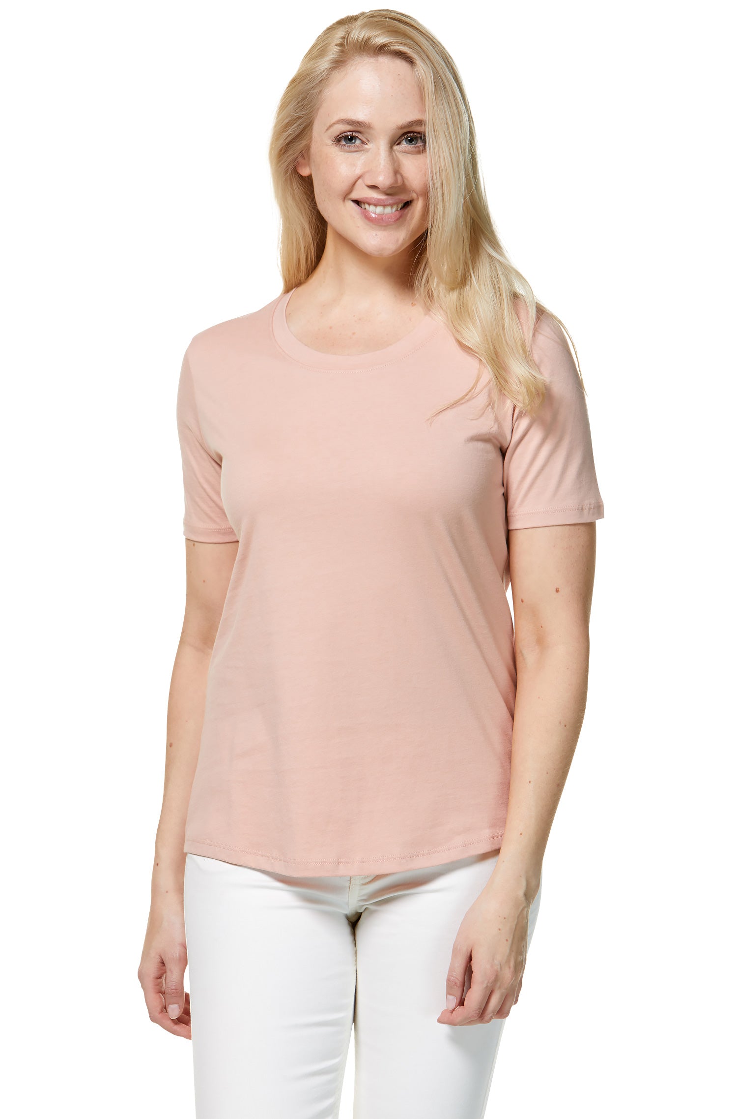 Kurzarm T-Shirt aus 100% Bio Pima Baumwolle-blush rose
