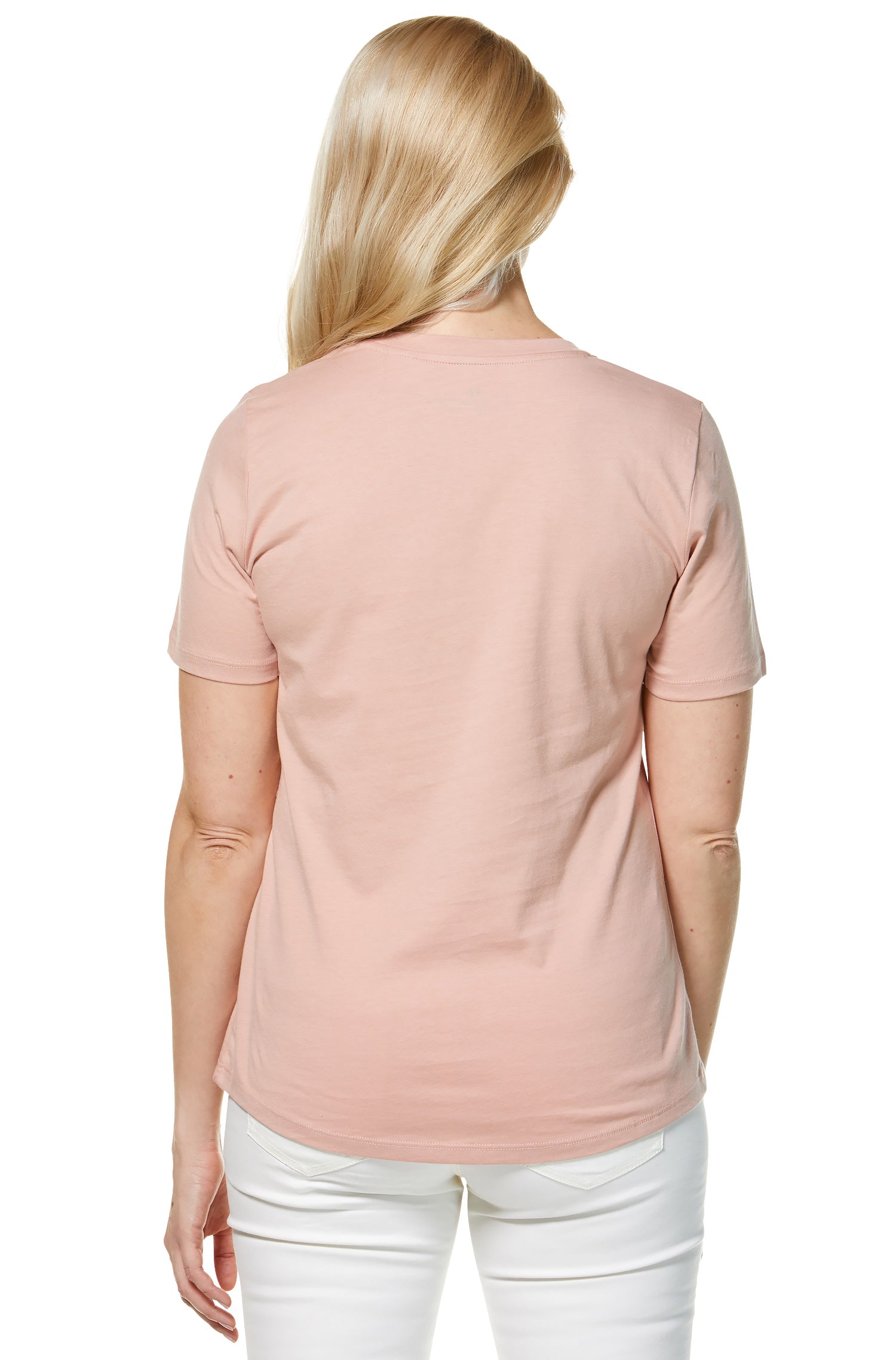 Kurzarm T-Shirt aus 100% Bio Pima Baumwolle-blush rose