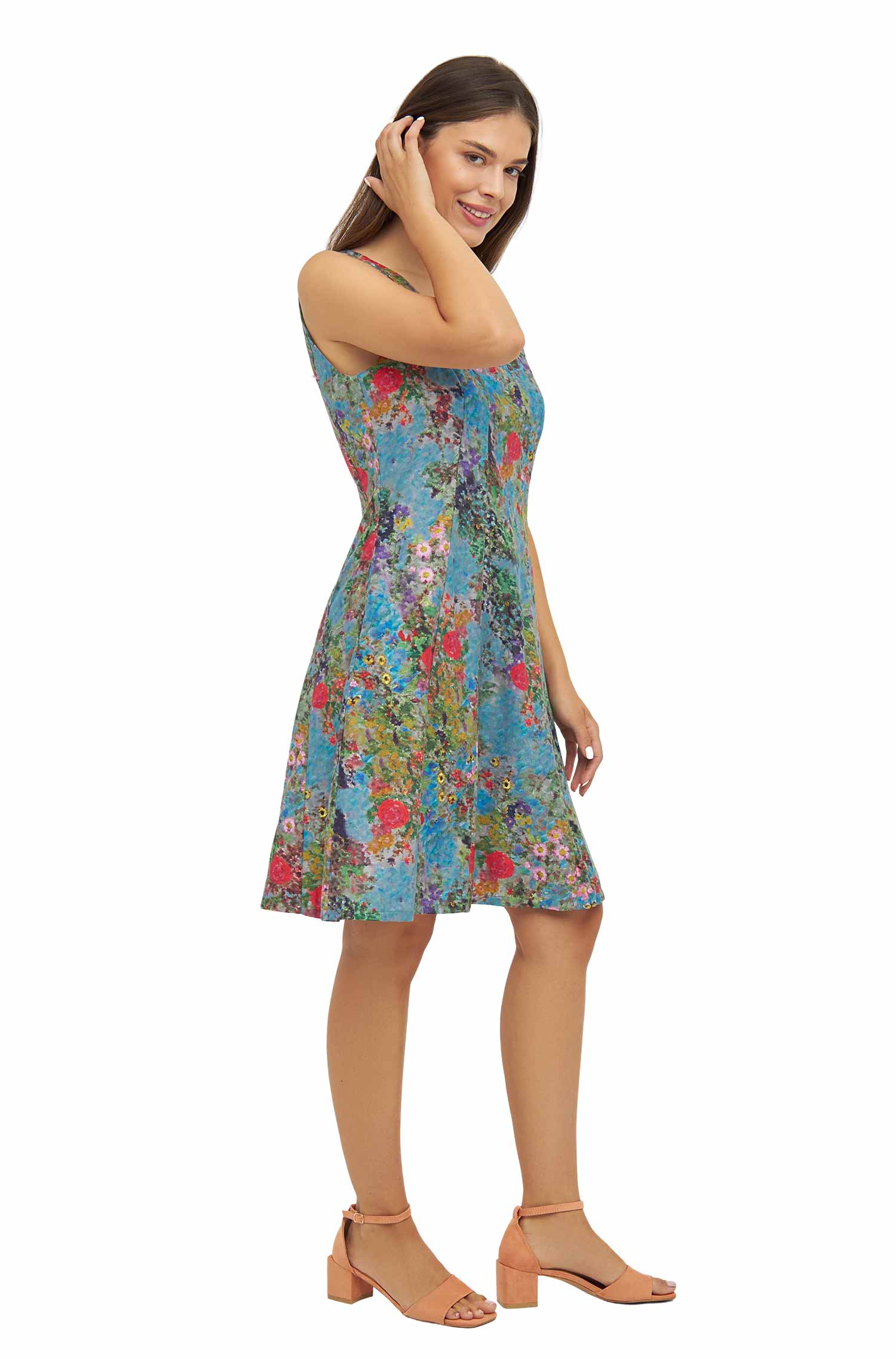 Sommerkleid MATILDE aus 100% Pima-Bio-Baumwolle-summer garden