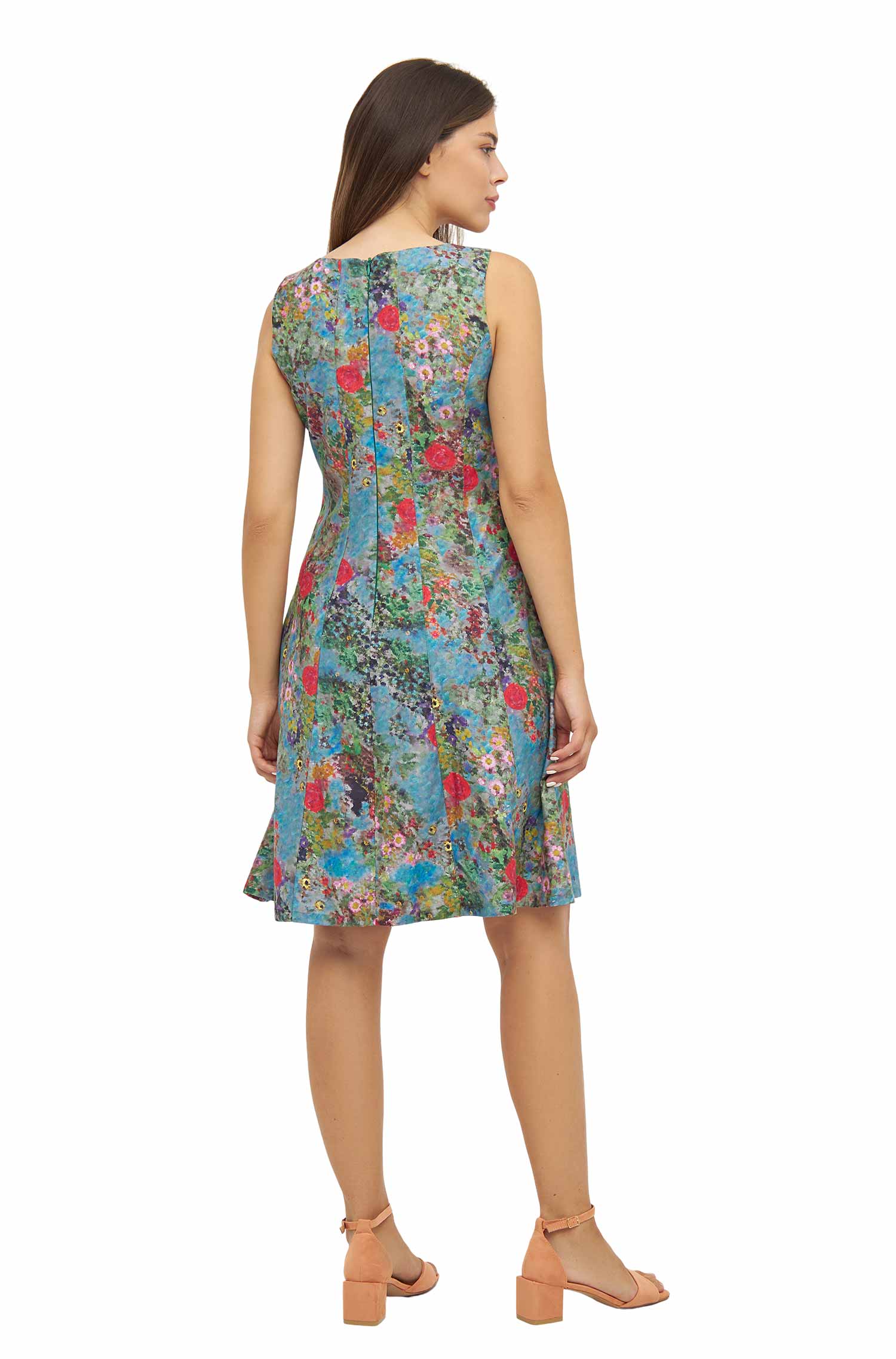 Sommerkleid MATILDE aus 100% Pima-Bio-Baumwolle-summer garden