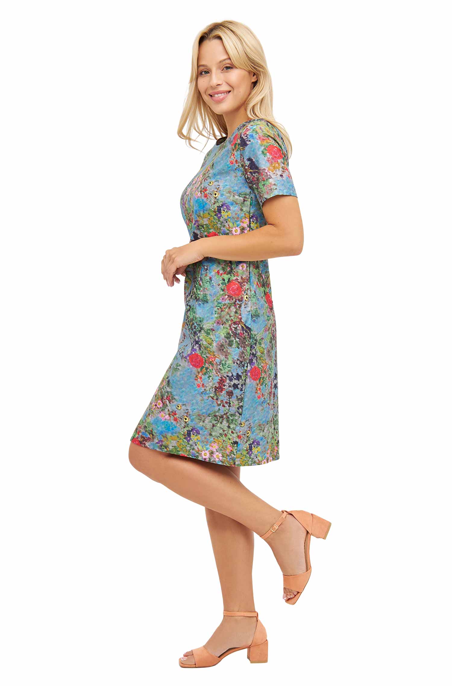 Kleid RIANA aus 100% Bio-Pima-Baumwolle-summer garden
