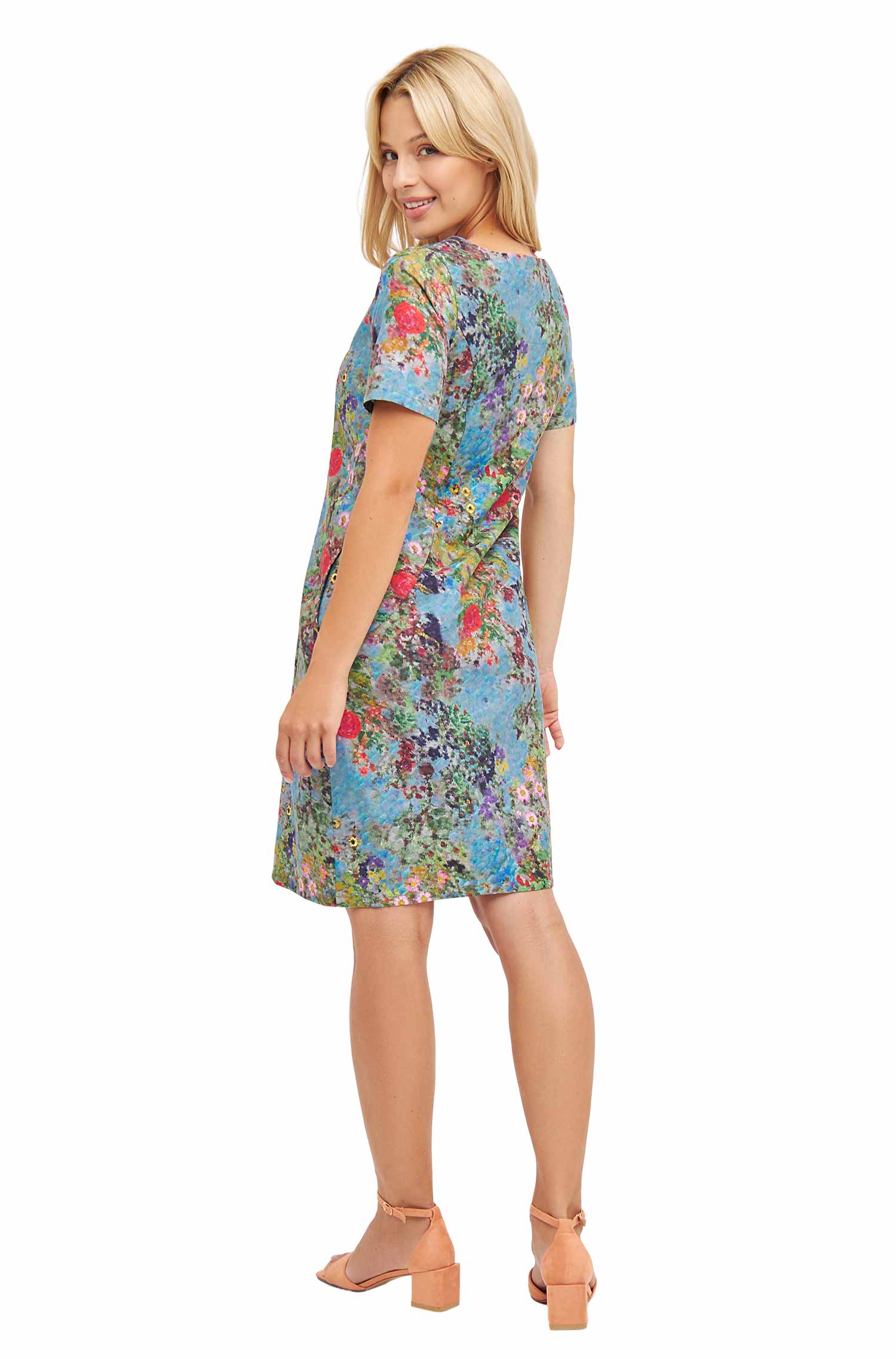 Kleid RIANA aus 100% Bio-Pima-Baumwolle-summer garden