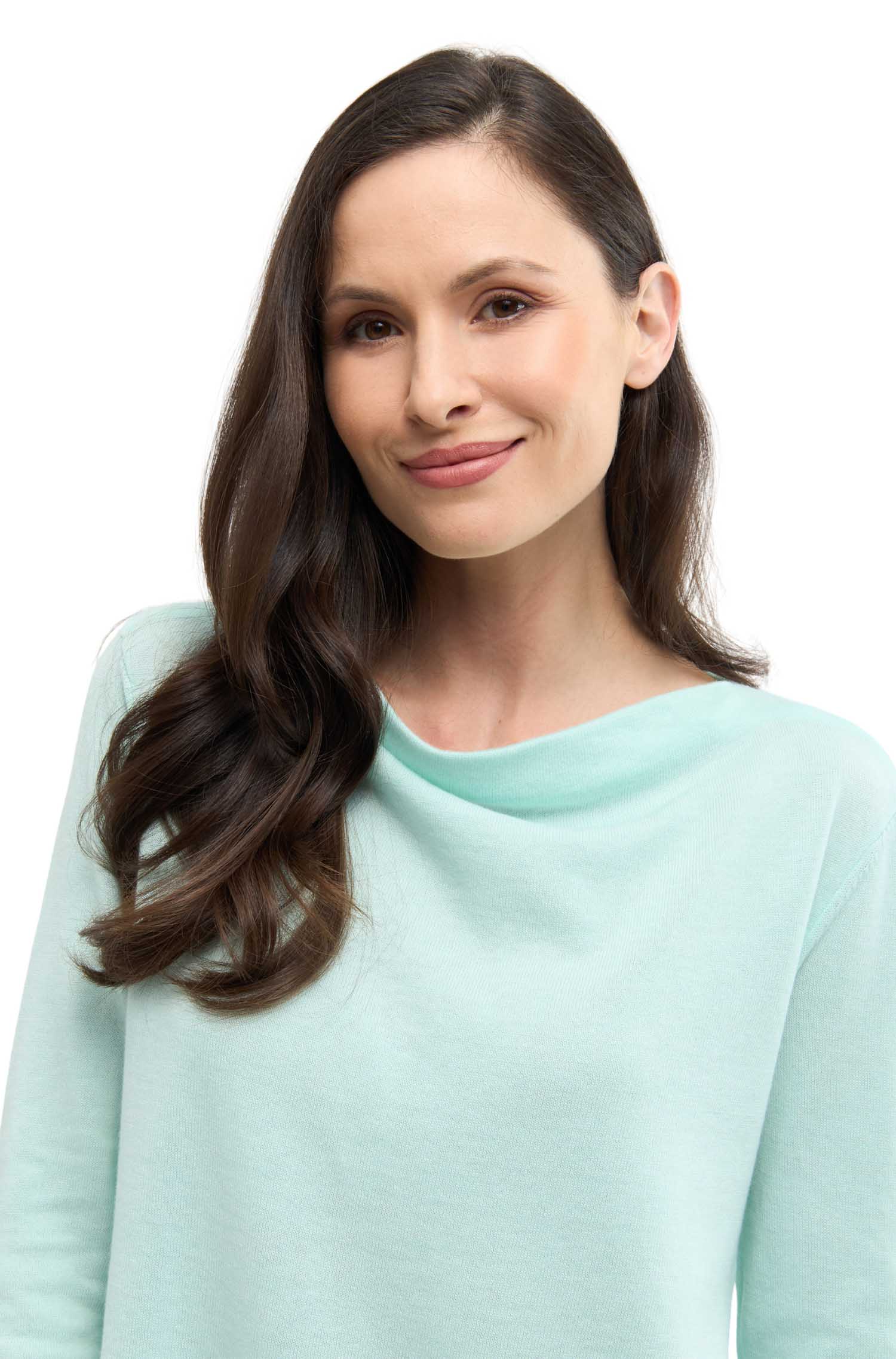 Pullover VEGA aus Royal Alpaka-Baumwoll-Mix-mint pastel