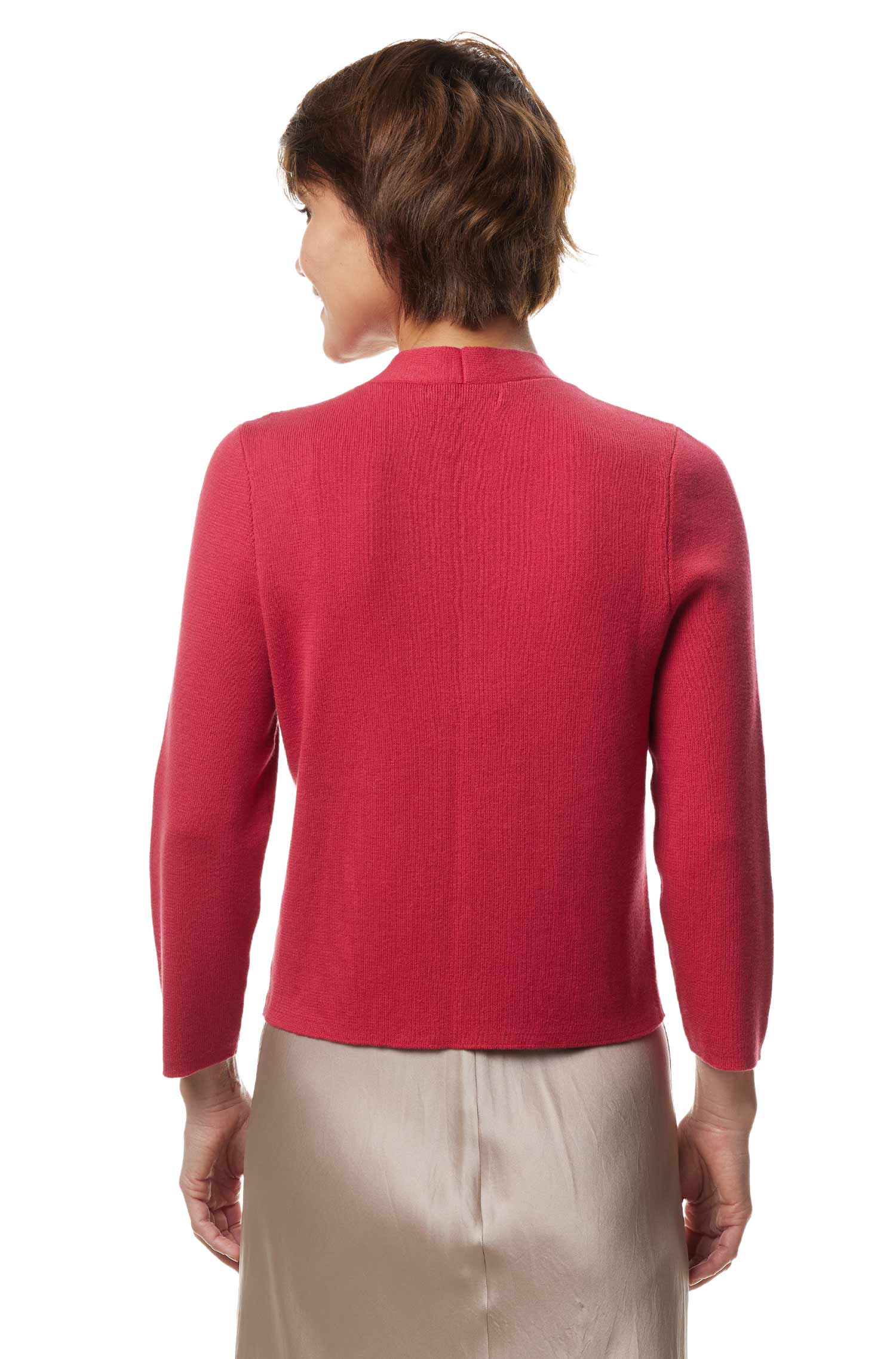 Bolero CLARA aus Pima-Bio-Baumwolle-kirsche