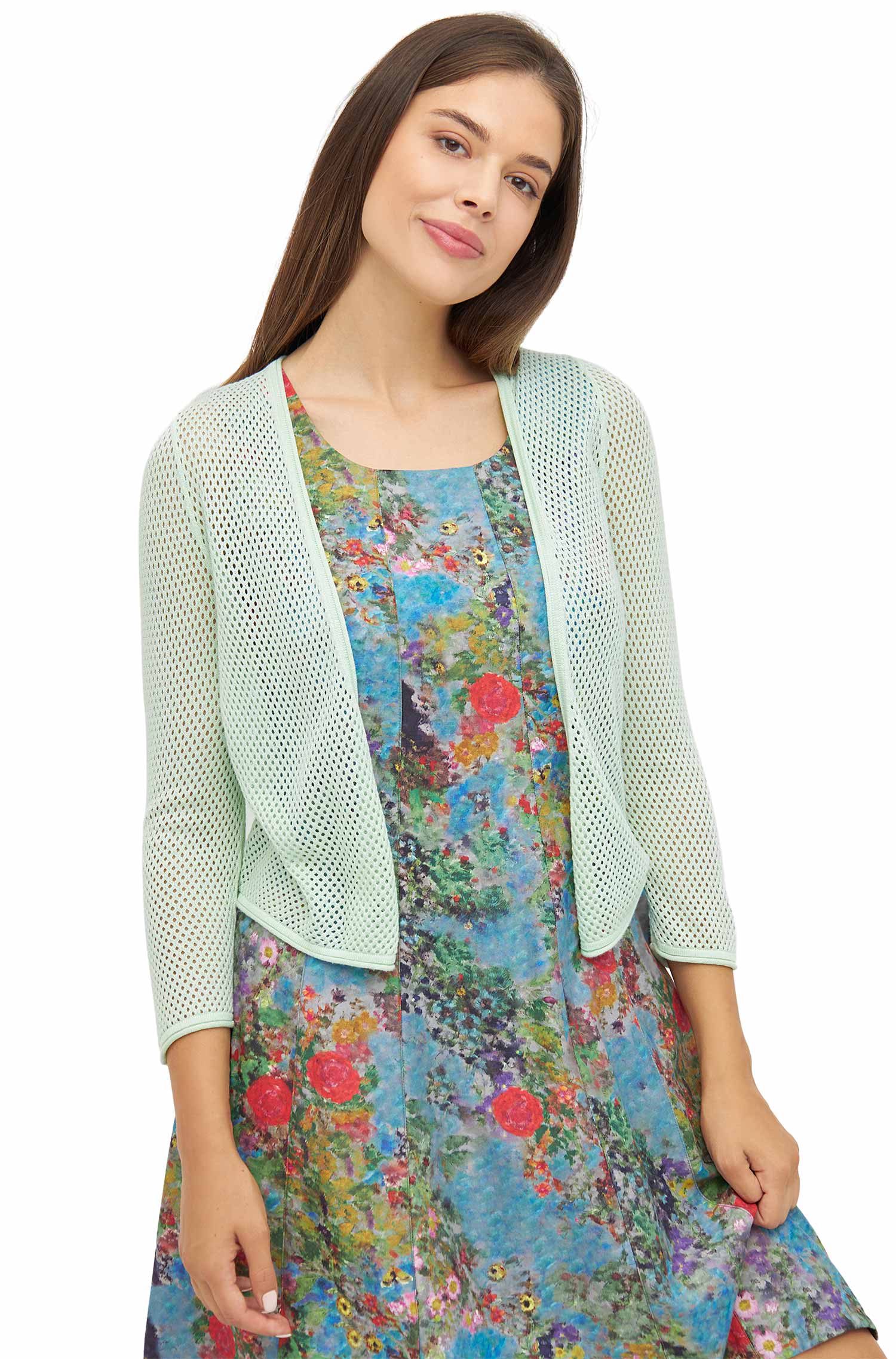 Bolero GALA aus Royal Alpaka-Baumwoll-Mix-mint pastel