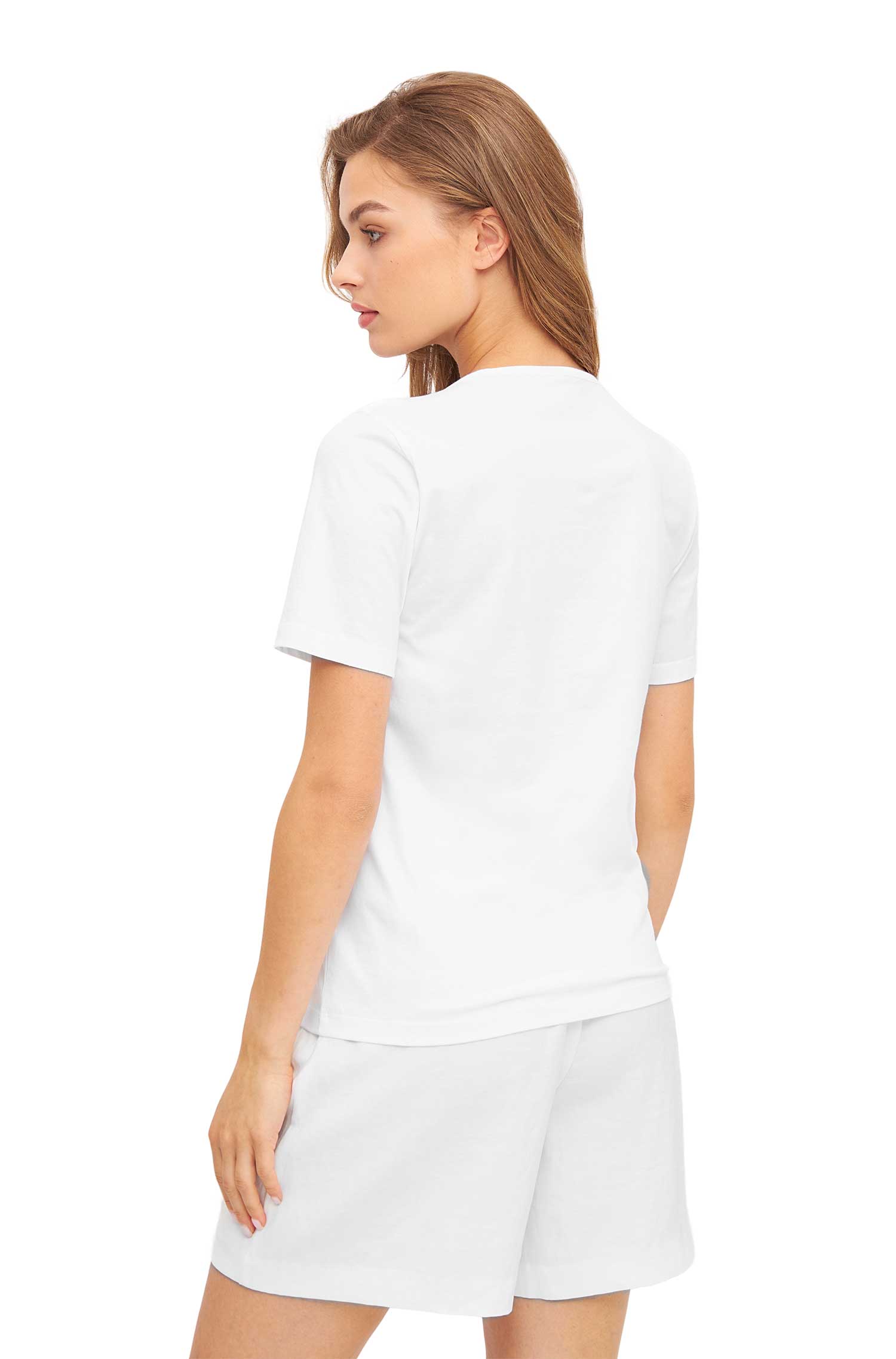 T-Shirt ALPACA LOVE mit Alpaka Print-weiss