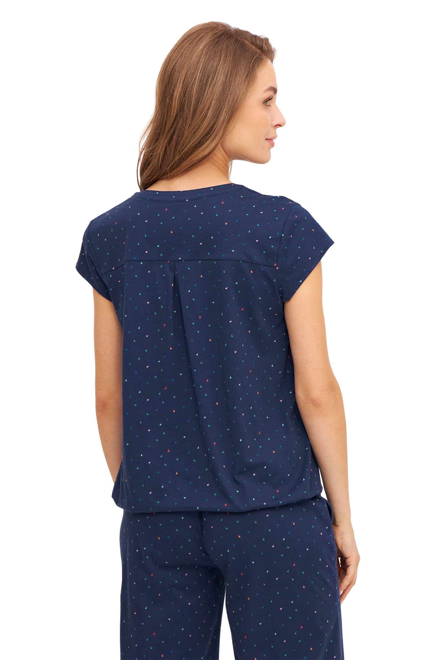 Shirt ALPAQUITAS mit Flügelärmel-navy