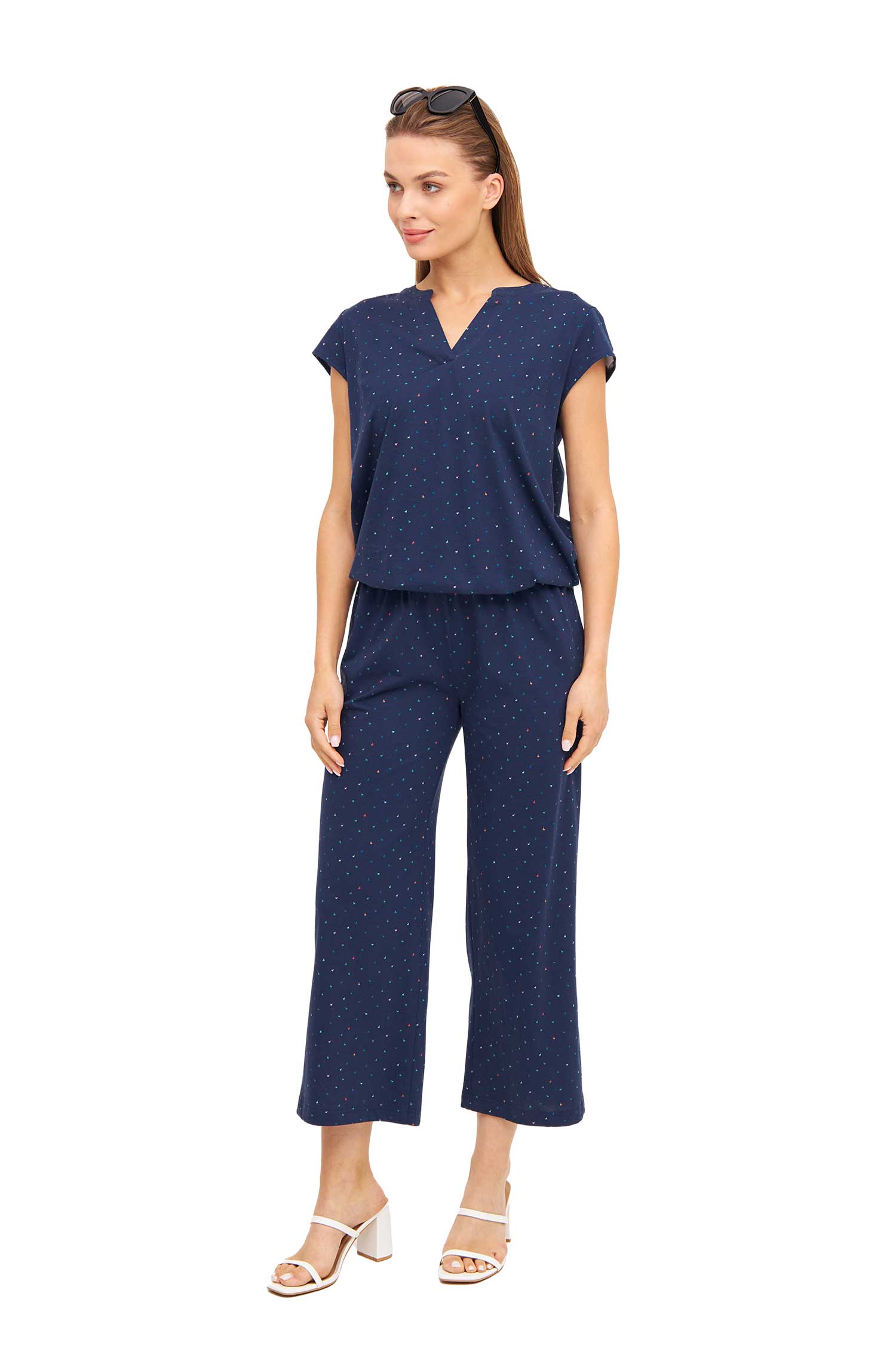 Shirt ALPAQUITAS mit Flügelärmel-navy