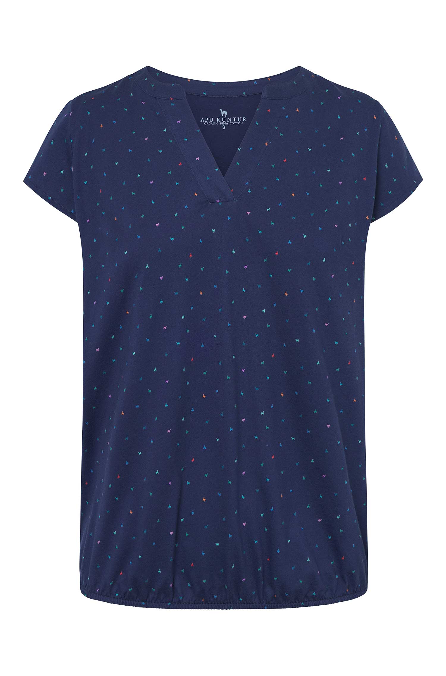 Shirt ALPAQUITAS mit Flügelärmel-navy