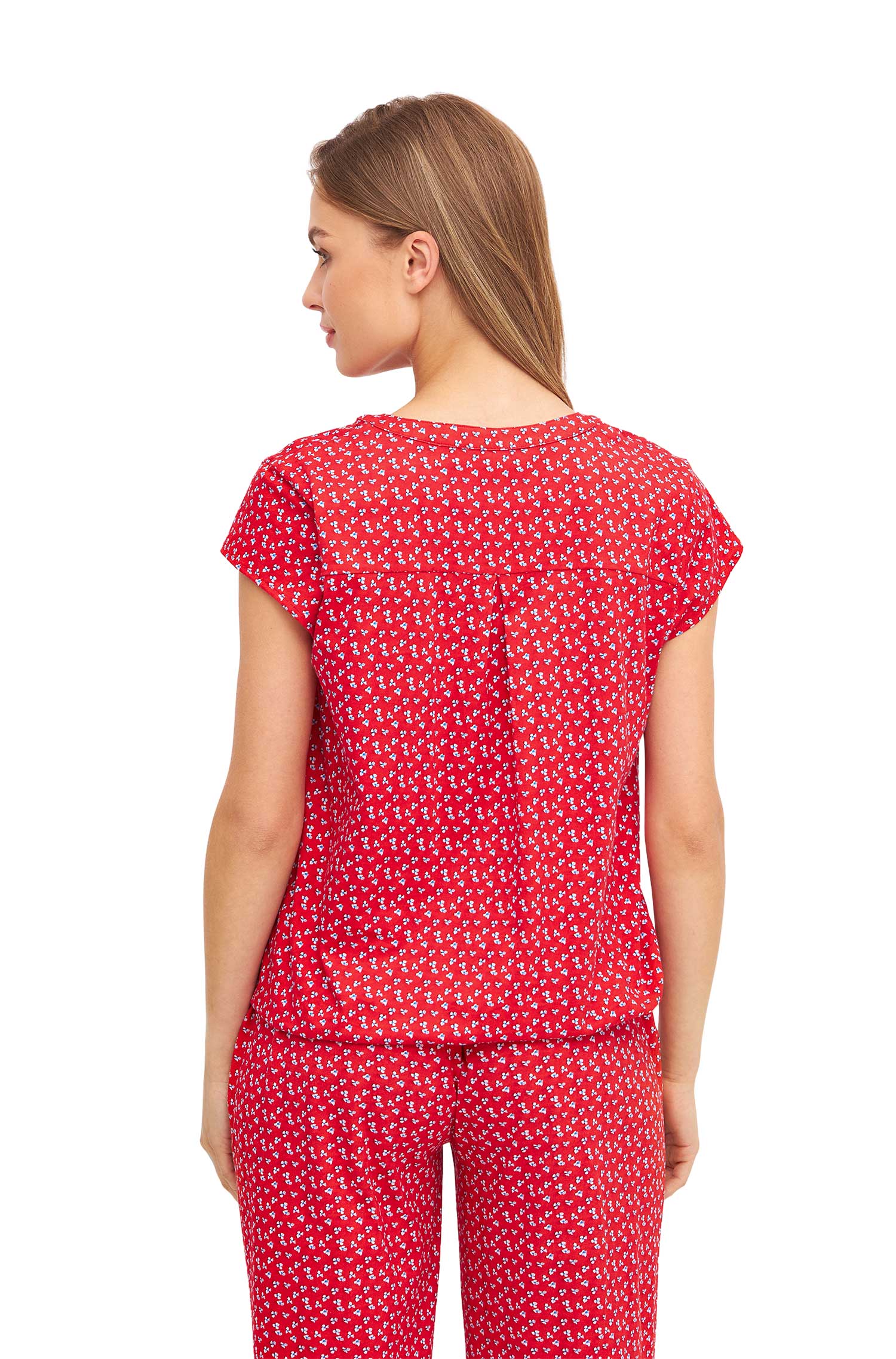 Shirt PAPERFLOWER mit Flügelärmel-red