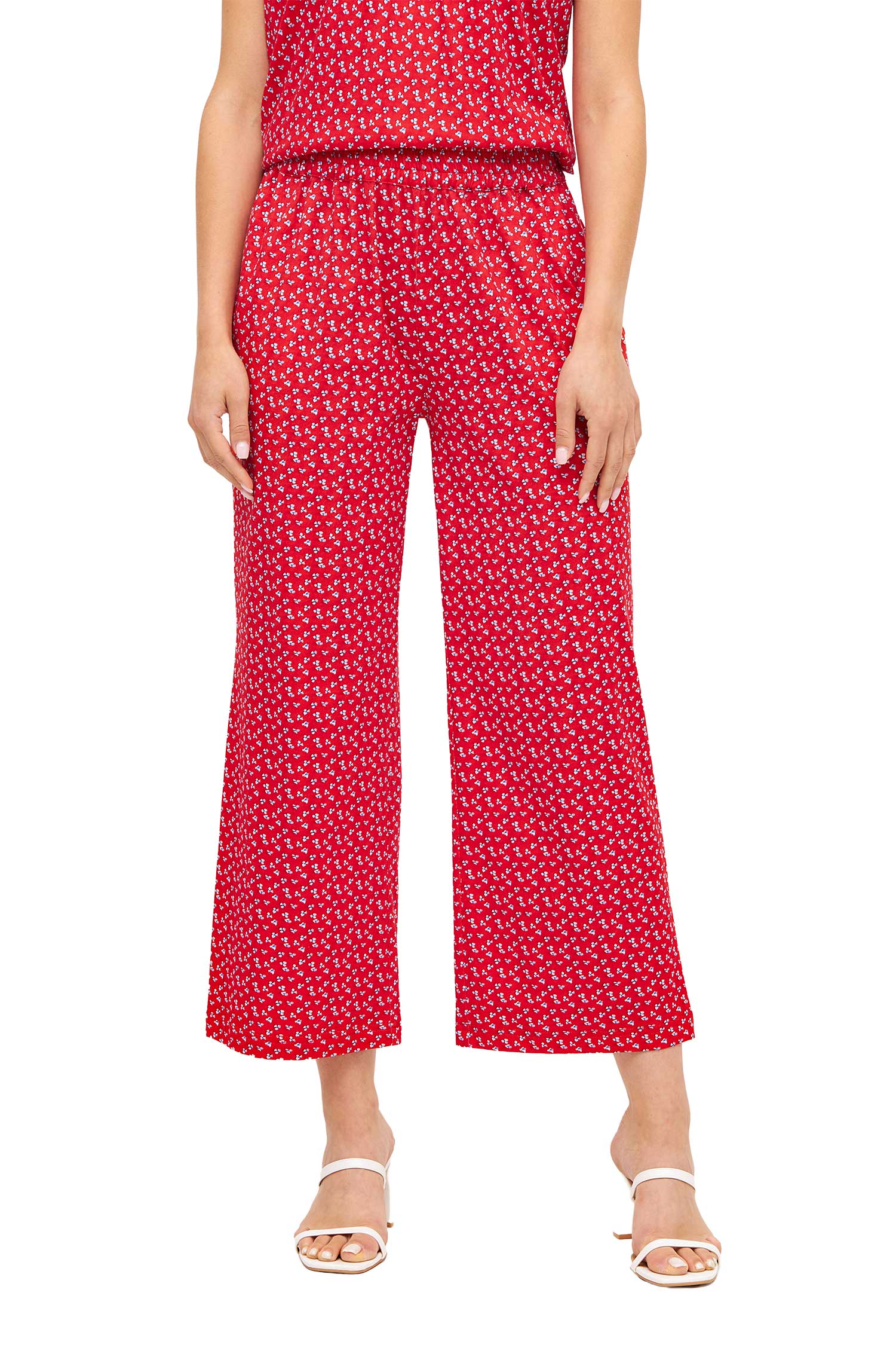 Hose PAPERFLOWER aus Bio-Pima-Baumwolle-red