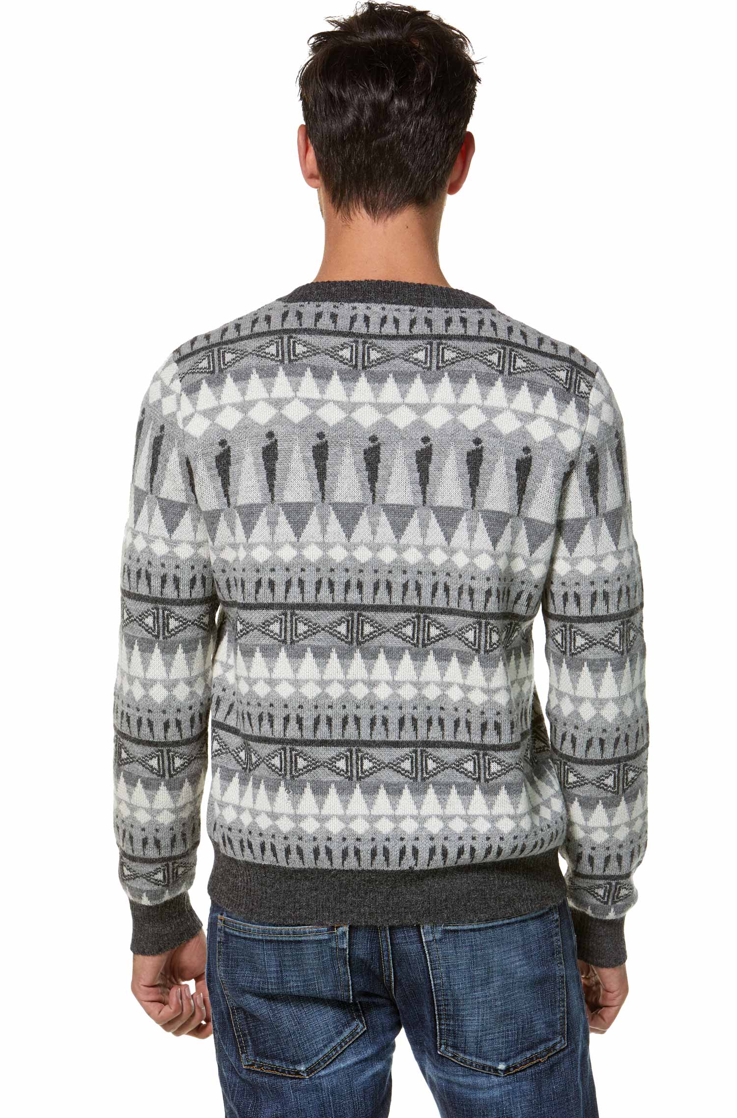 Alpaka Pullover HOMINEM aus 100% Baby Alpaka-grau
