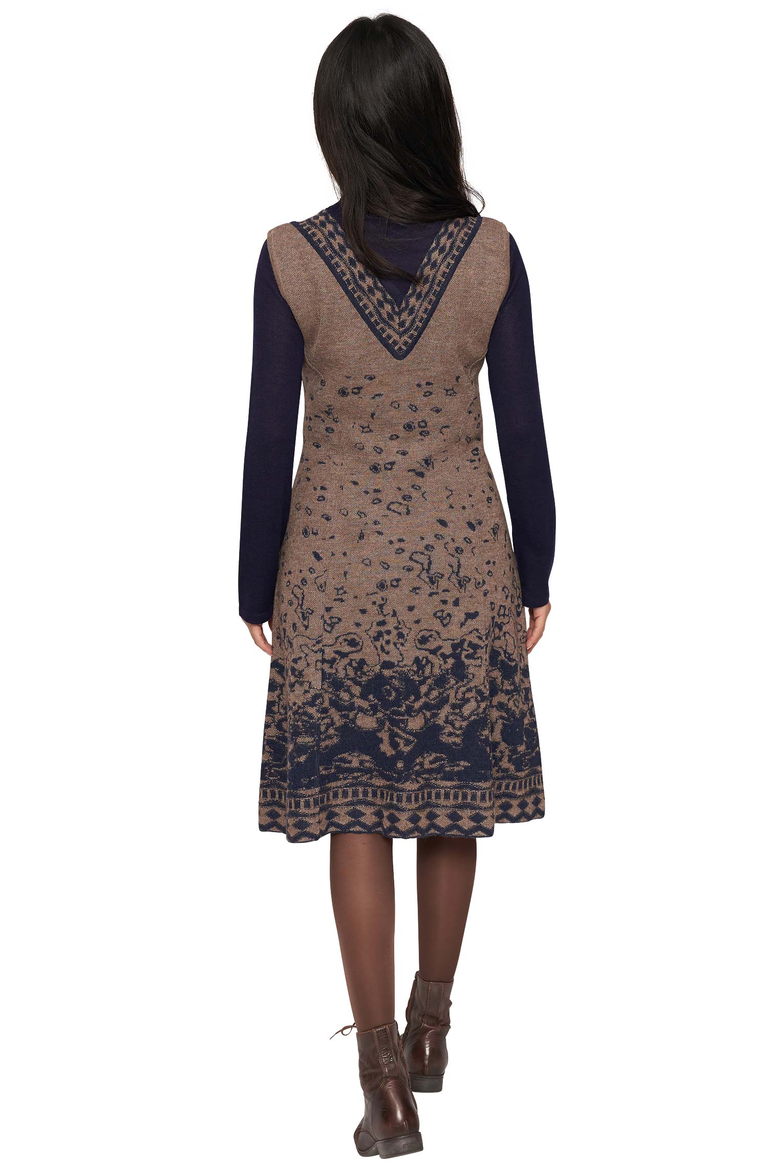 Kleid MAHALA aus 100% Baby Alpaka-multi