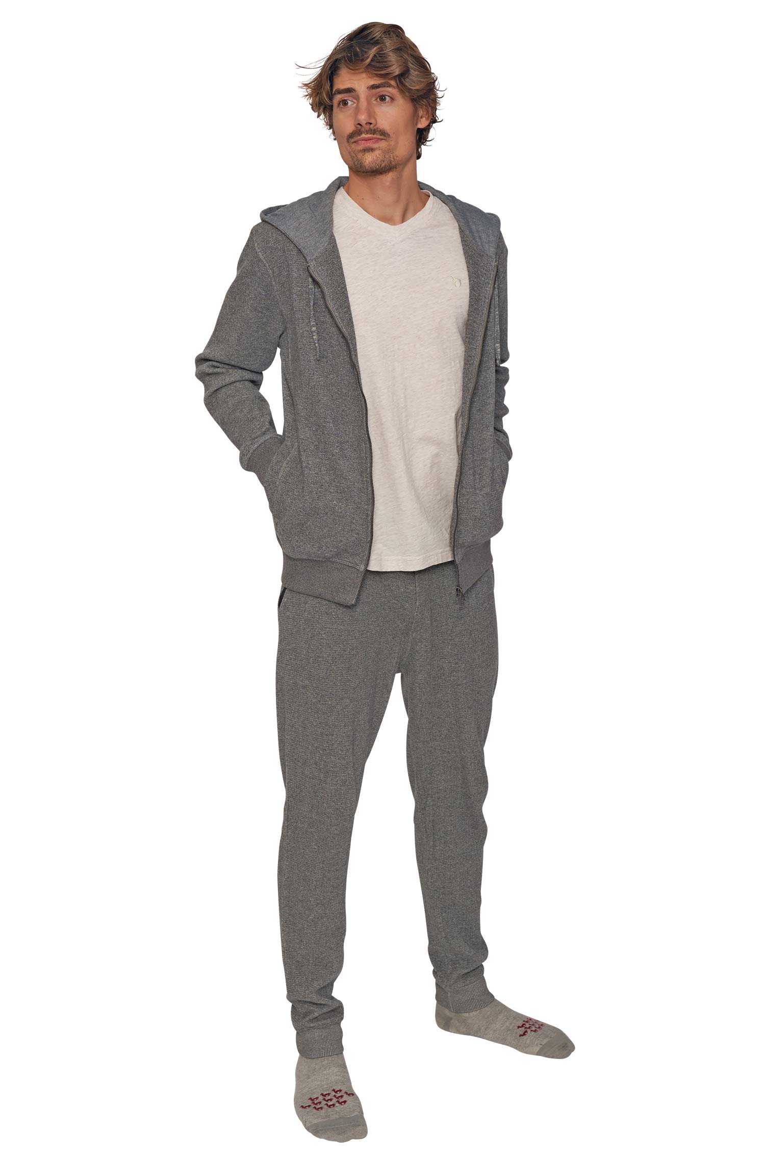 Alpaka Jogginghose aus 10% Royal Alpaka & 90% Pima Bio Baumwolle-anthrazit