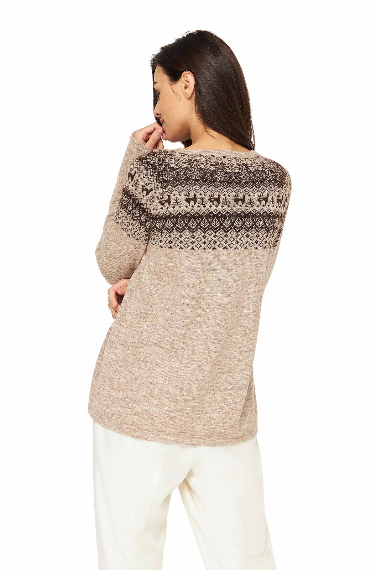 Alpaka Pullover ANDEN-sand