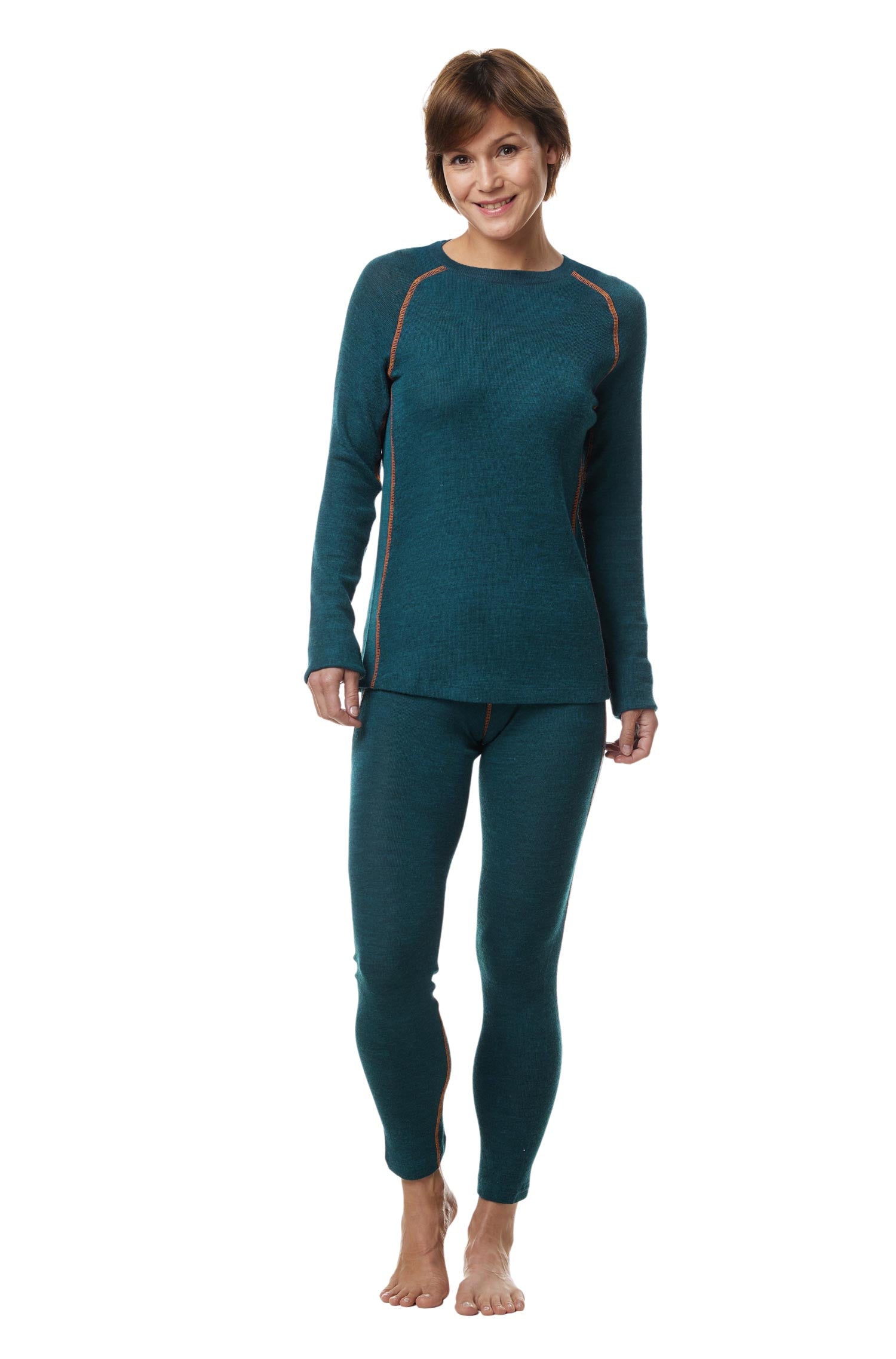 Thermo-Langarm-Shirt St. MORITZ für Damen mit Alpaka-Mix-petrol