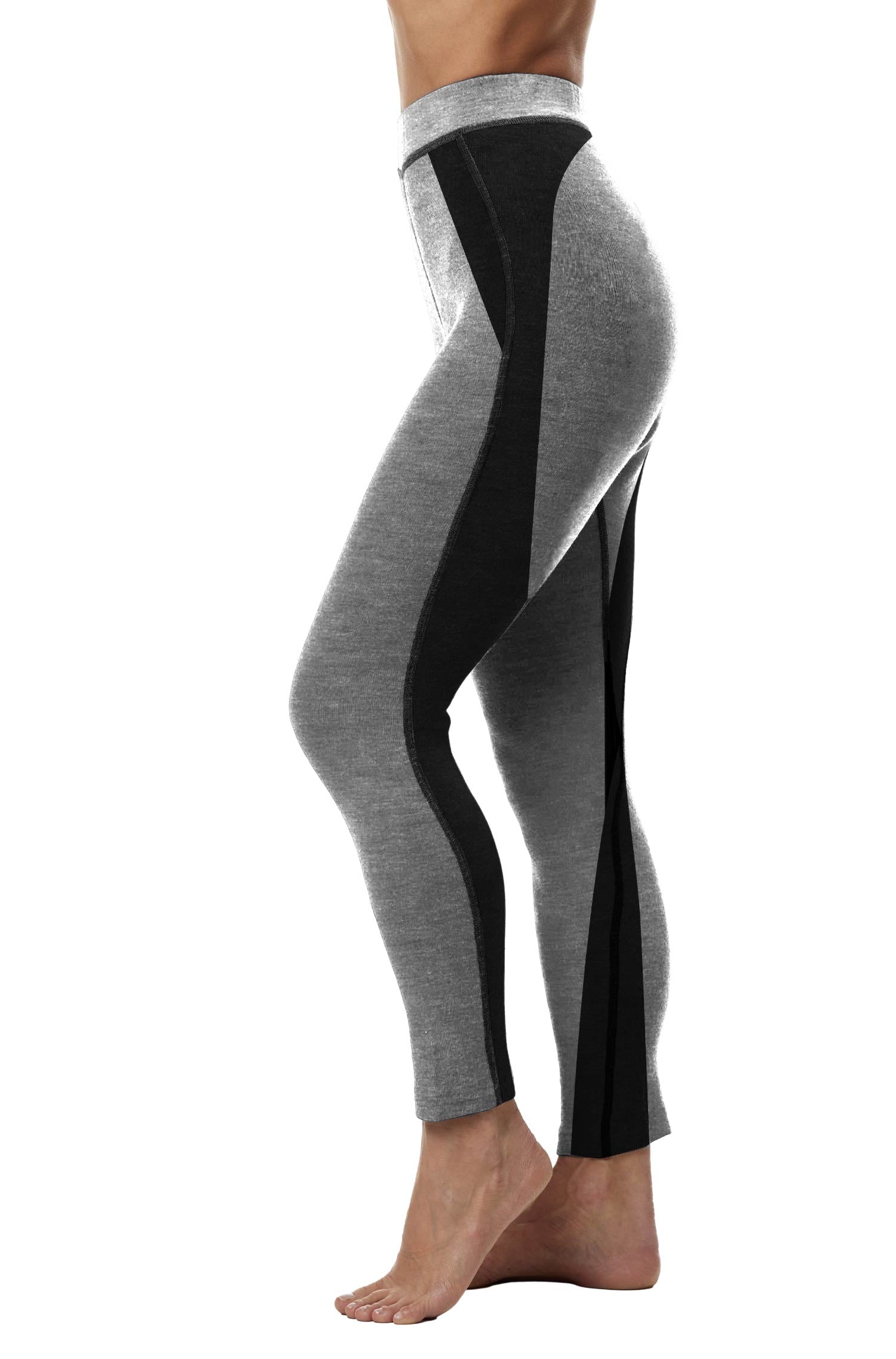 Thermo-Leggins ST. MORITZ für Damen mit Alpaka-Mix-grau