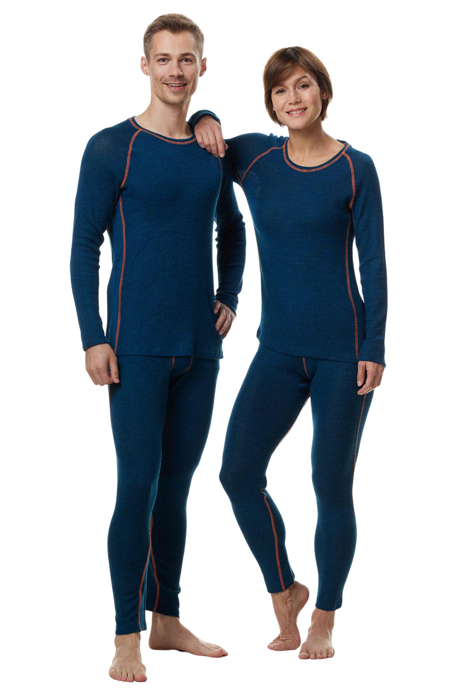Thermo-Leggins ST. MORITZ für Damen mit Alpaka-Mix-petrol