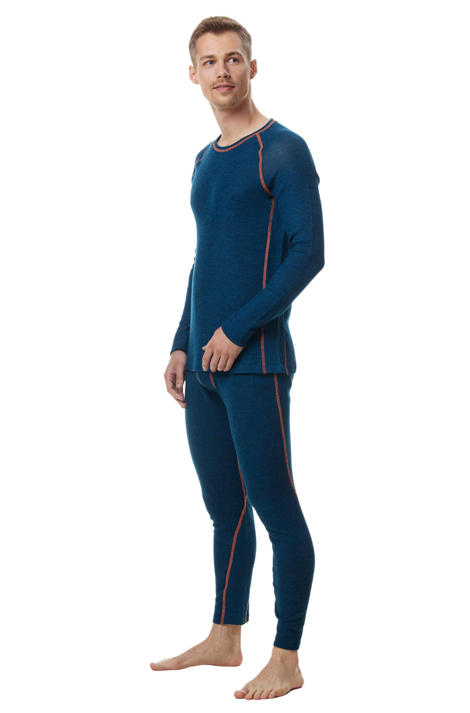 Thermo-Funktionswäsche ST. MORITZ für Herren mit Alpaka-Mix-petrol