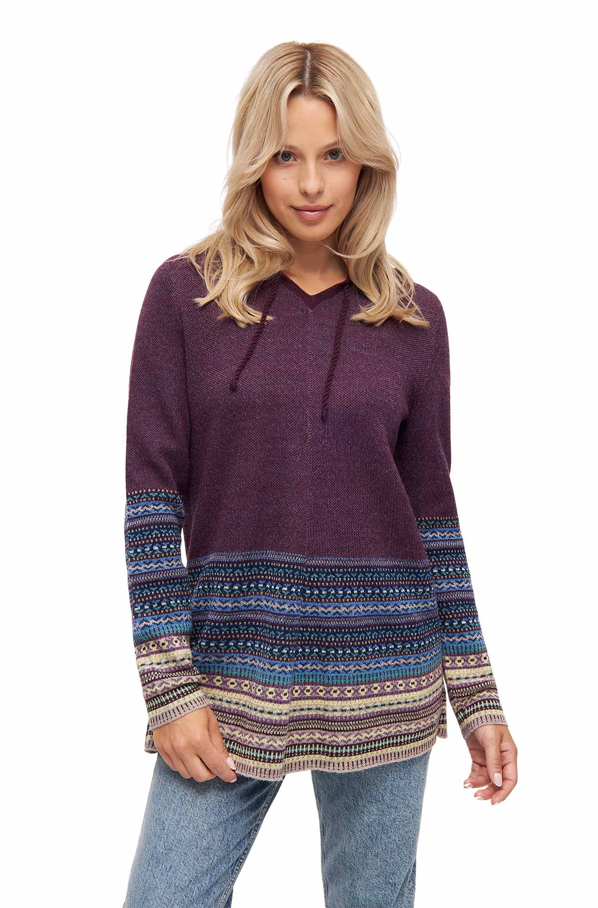 Alpaka Pullover DILAYA-orchidee