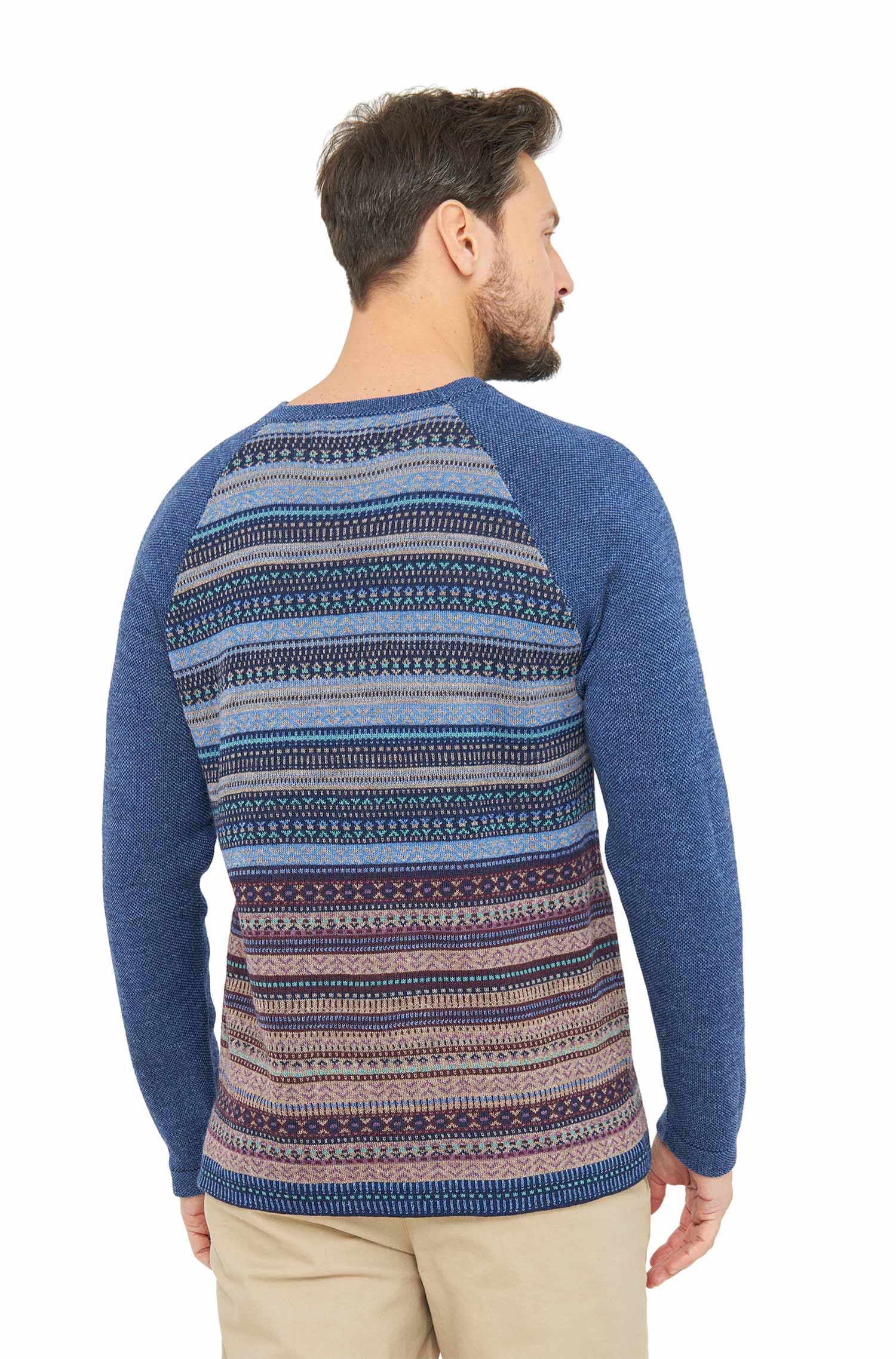 Alpaka Pullover DARIO aus 100% Baby Alpaka-multi