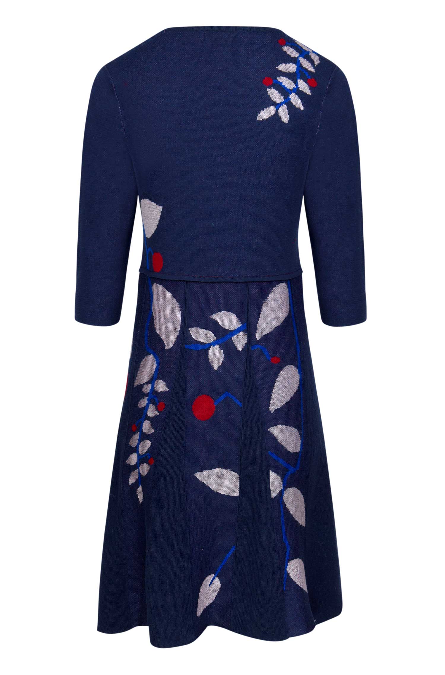 Alpaka Kleid BELLA mit Royal Alpaka-blau