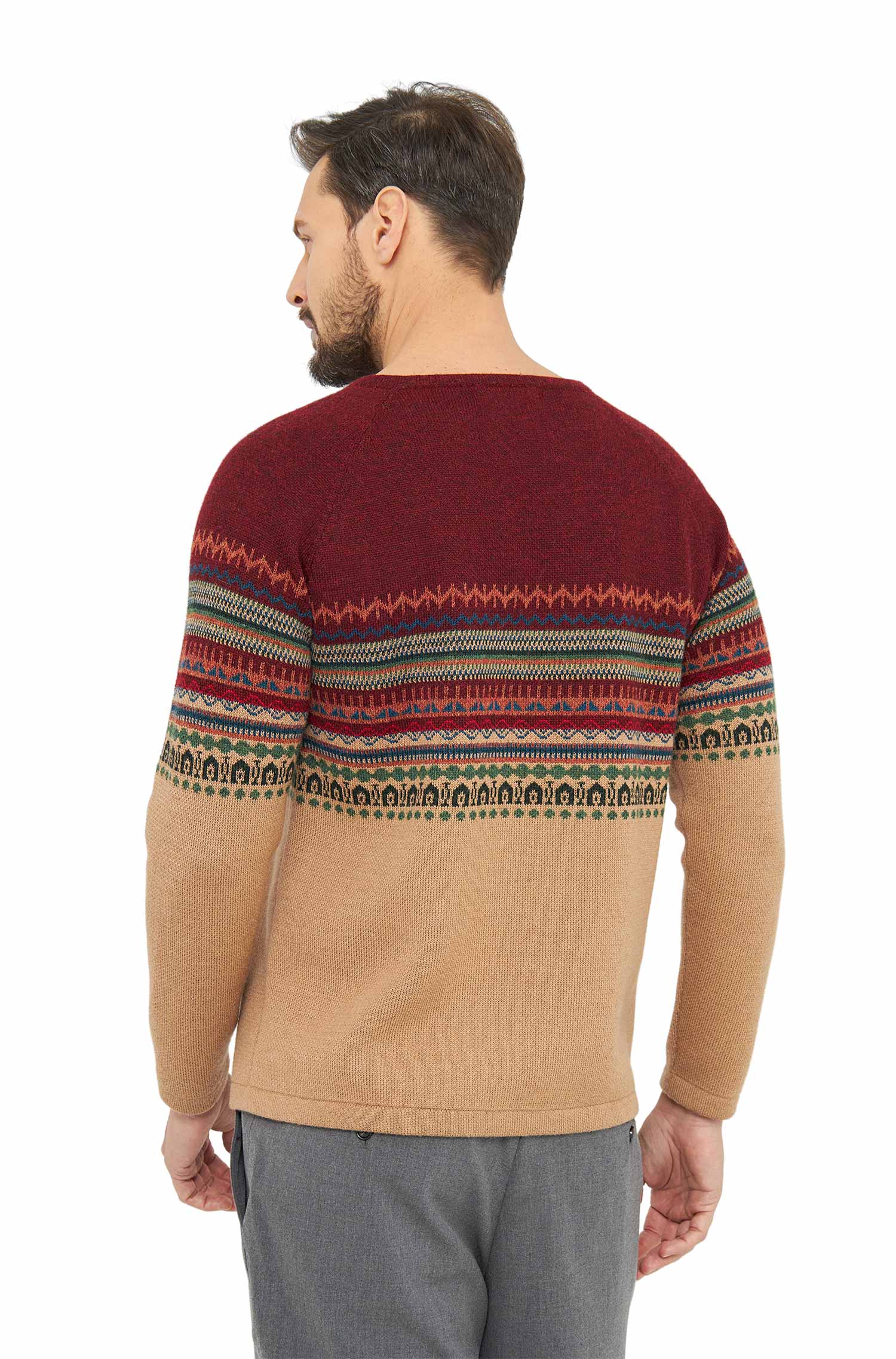Alpaka Pullover COLORES DE LUNA aus 100% Baby Alpaka-luna sand