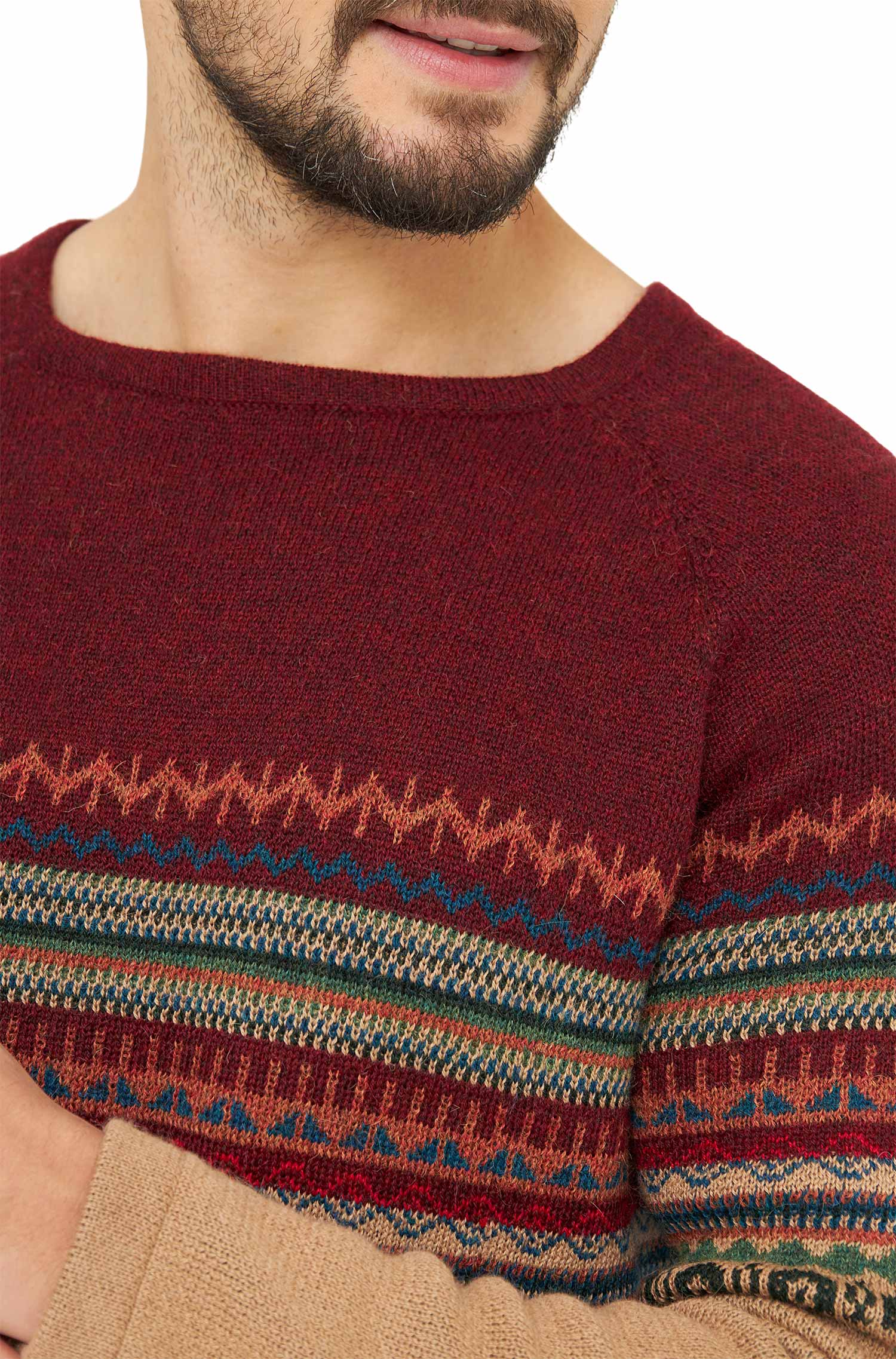 Alpaka Pullover COLORES DE LUNA aus 100% Baby Alpaka-luna sand