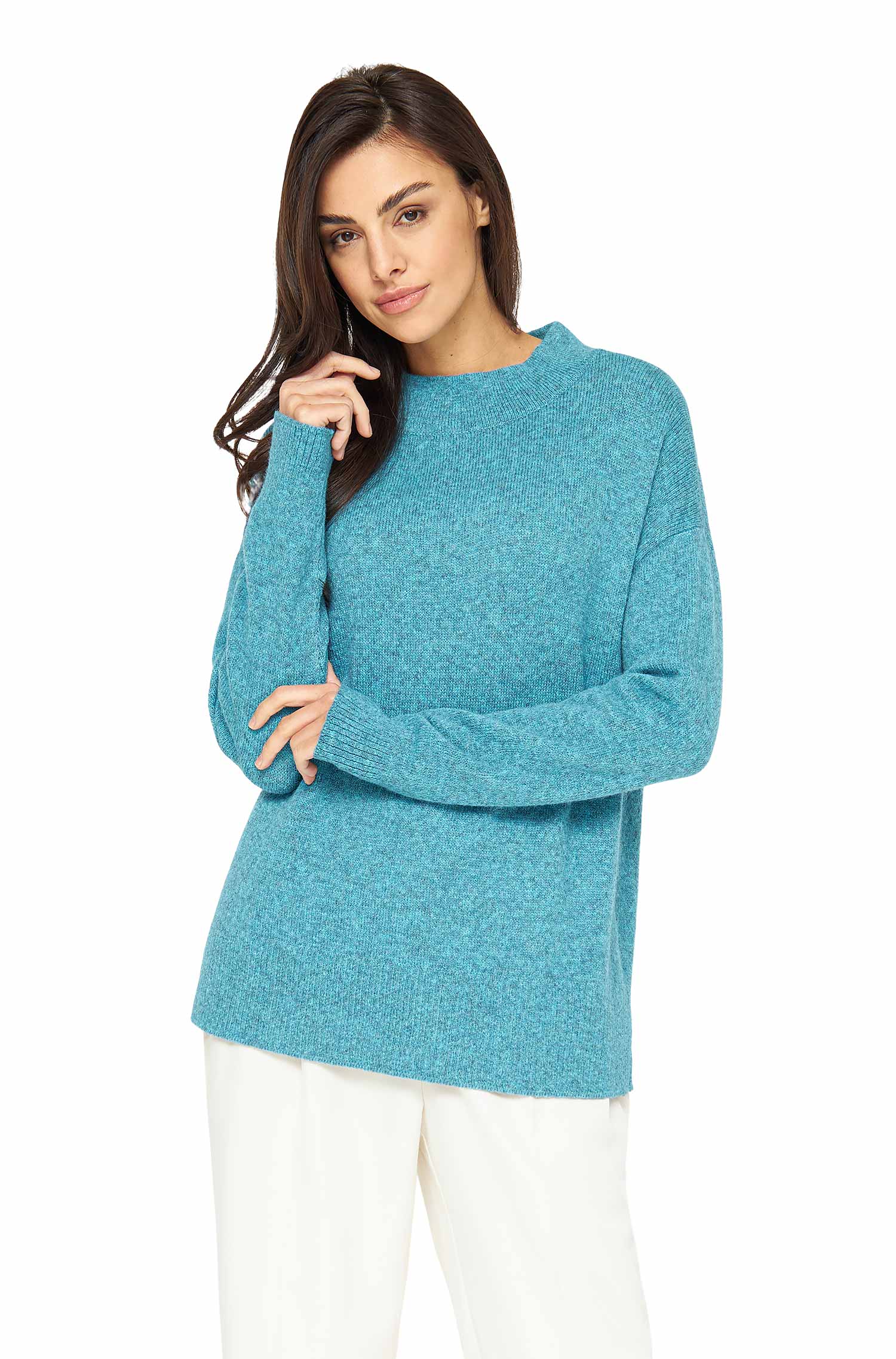 Alpaka Pullover GRAZIA-türkis