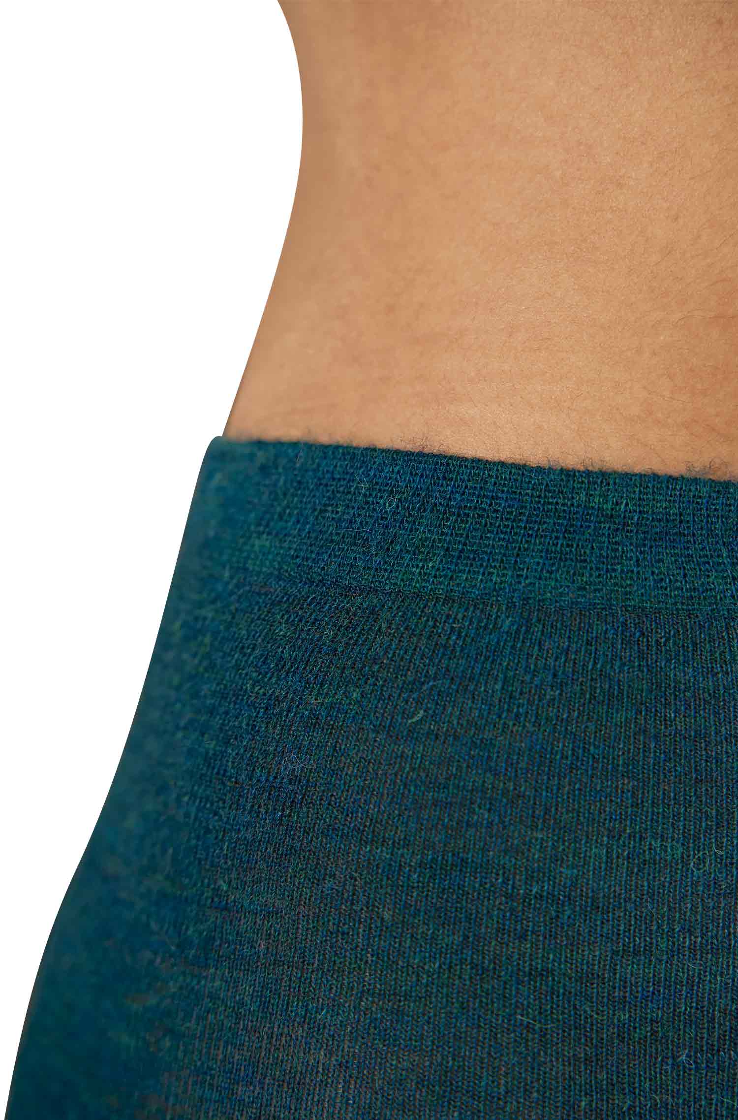 Strumpfhose THERMO aus Royal Alpaka-Mix-petrol