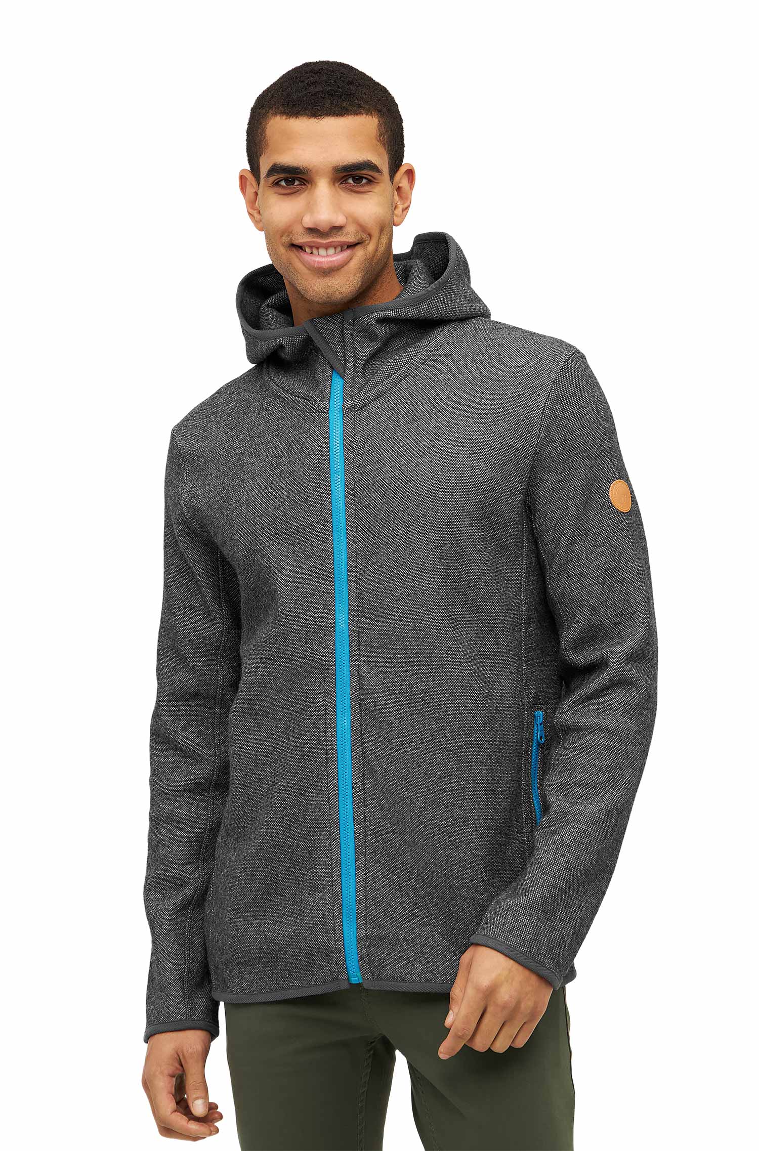 Alpaka Kapuzenjacke ALPACA SPORT aus Alpaka-Woll-Mix-anthrazit