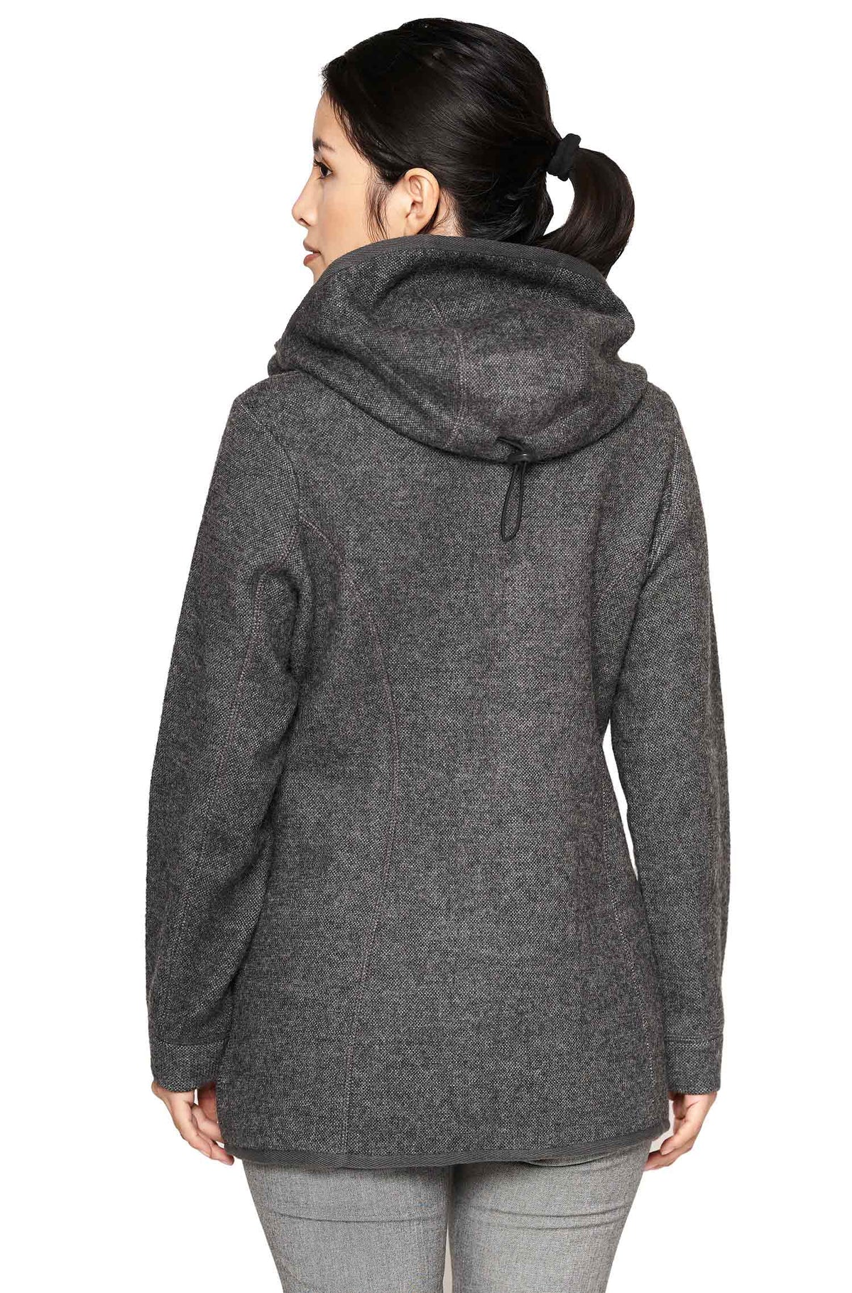 Alpaka Kapuzenjacke ALPACA SPORT-anthrazit