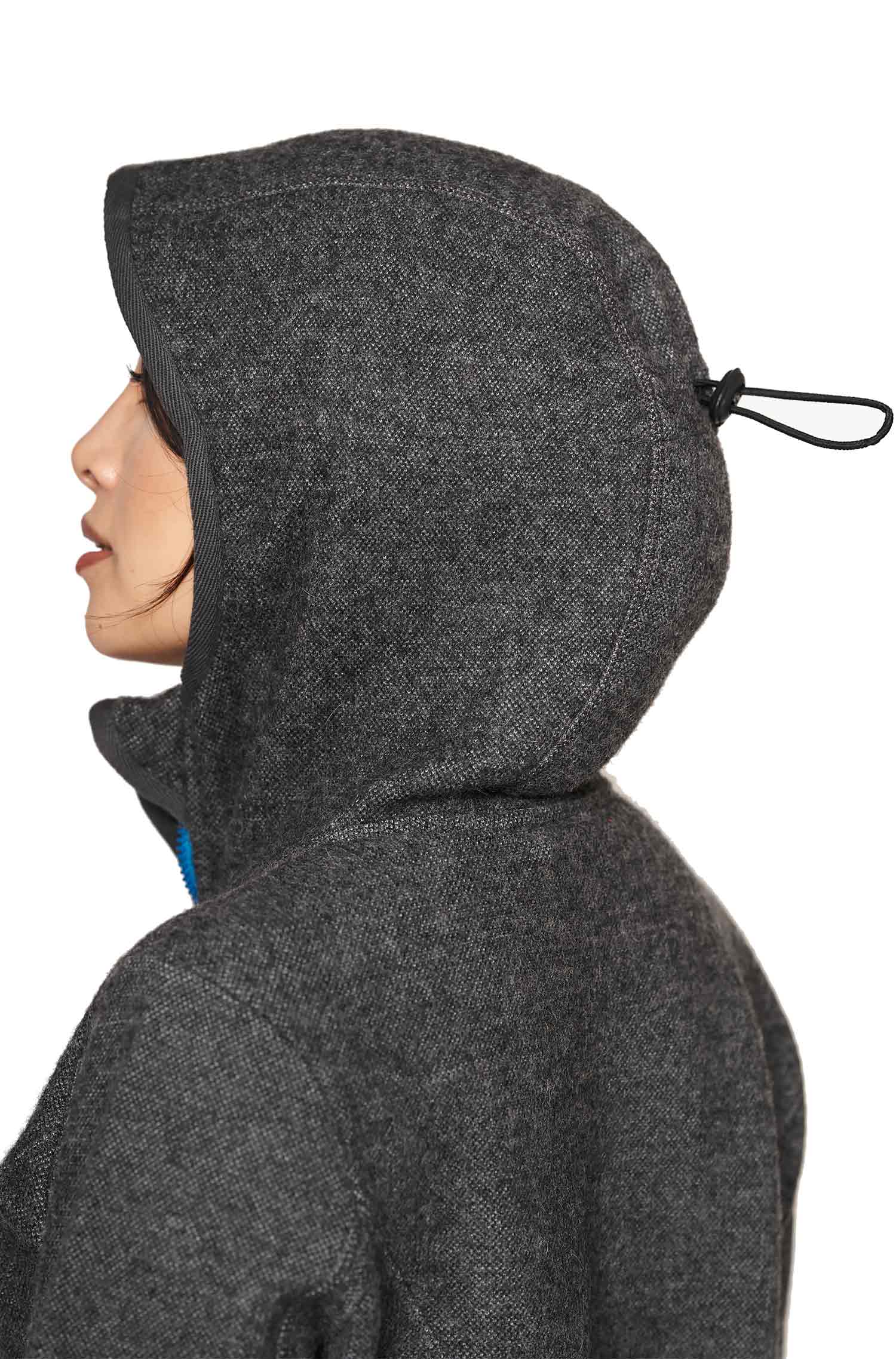 Alpaka Kapuzenjacke ALPACA SPORT aus Alpaka-Woll-Mix-anthrazit