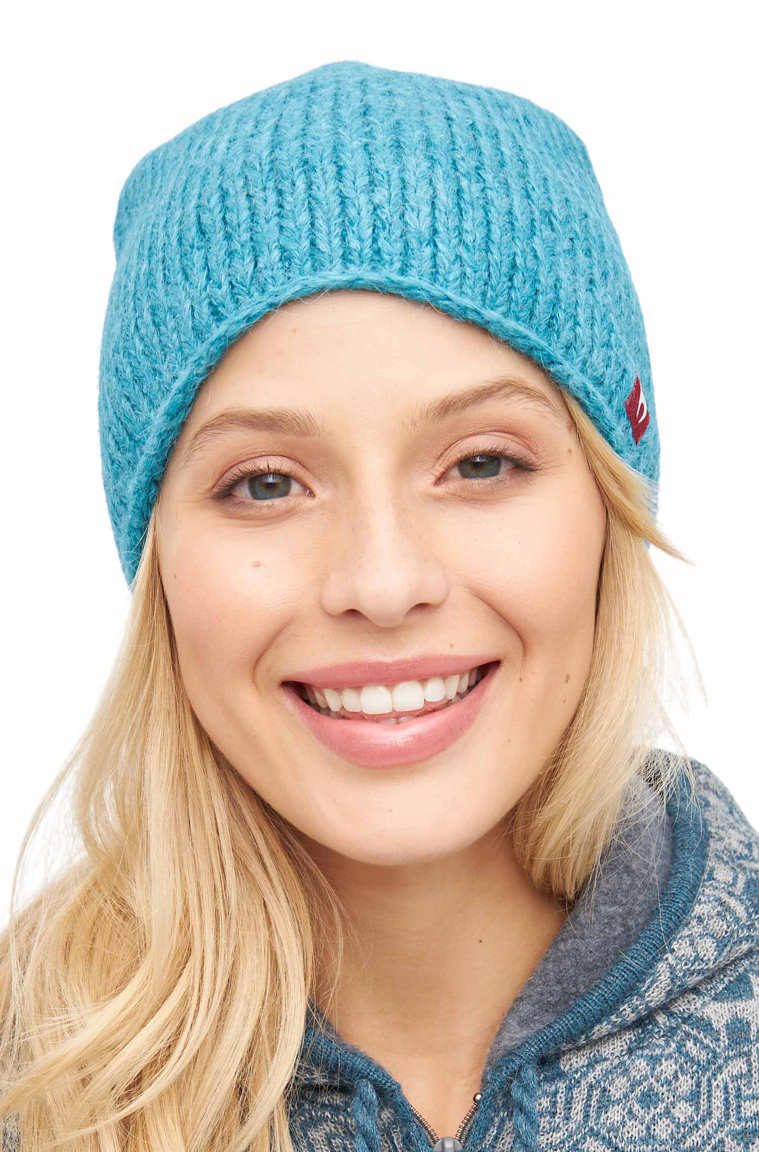 Alpaka Mütze TARIK aus Alpaka und Merino-türkis