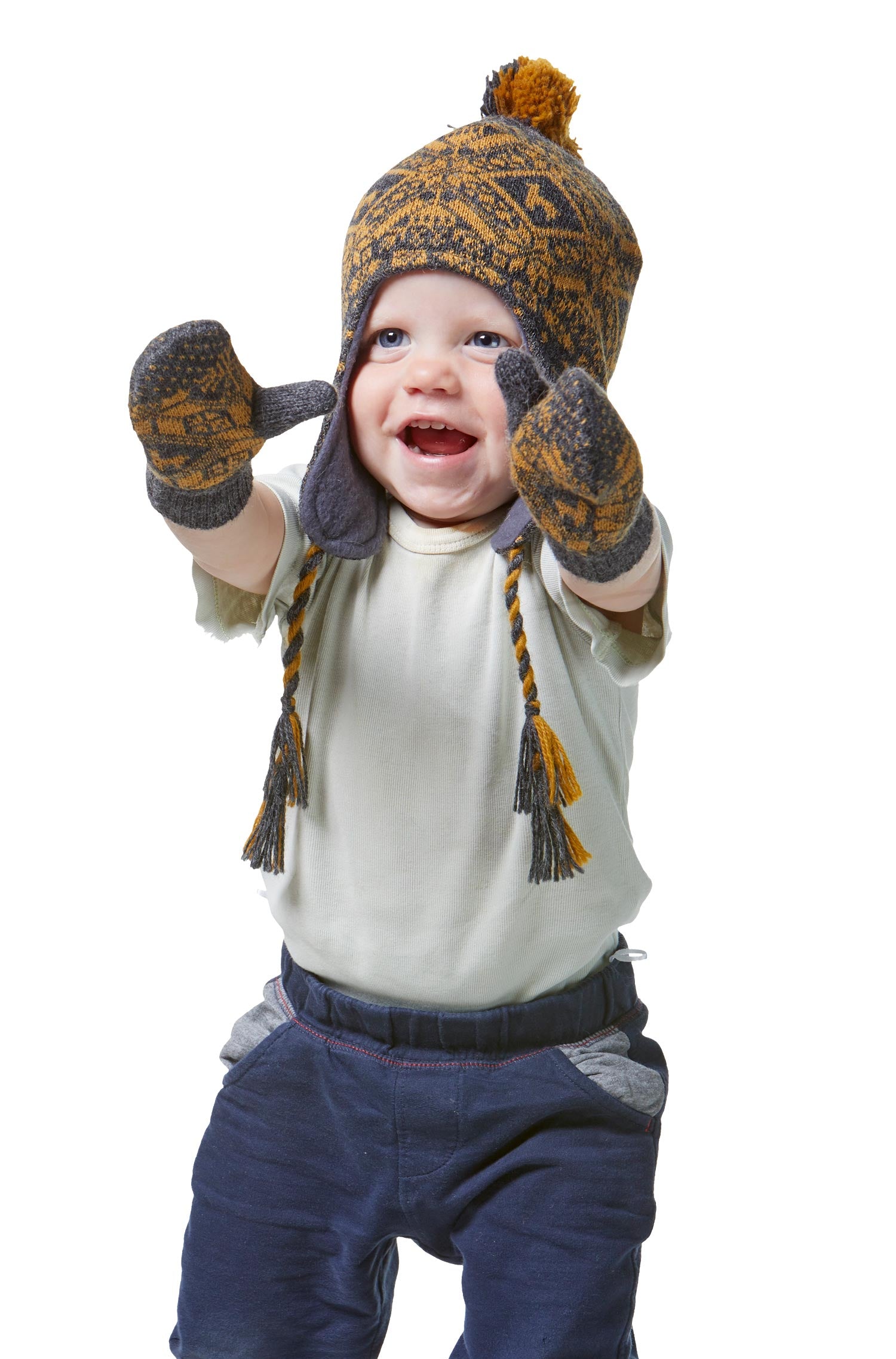 Alpaka Fäustlinge ANDEN ROCA aus 100% Alpaka Superfine-grau