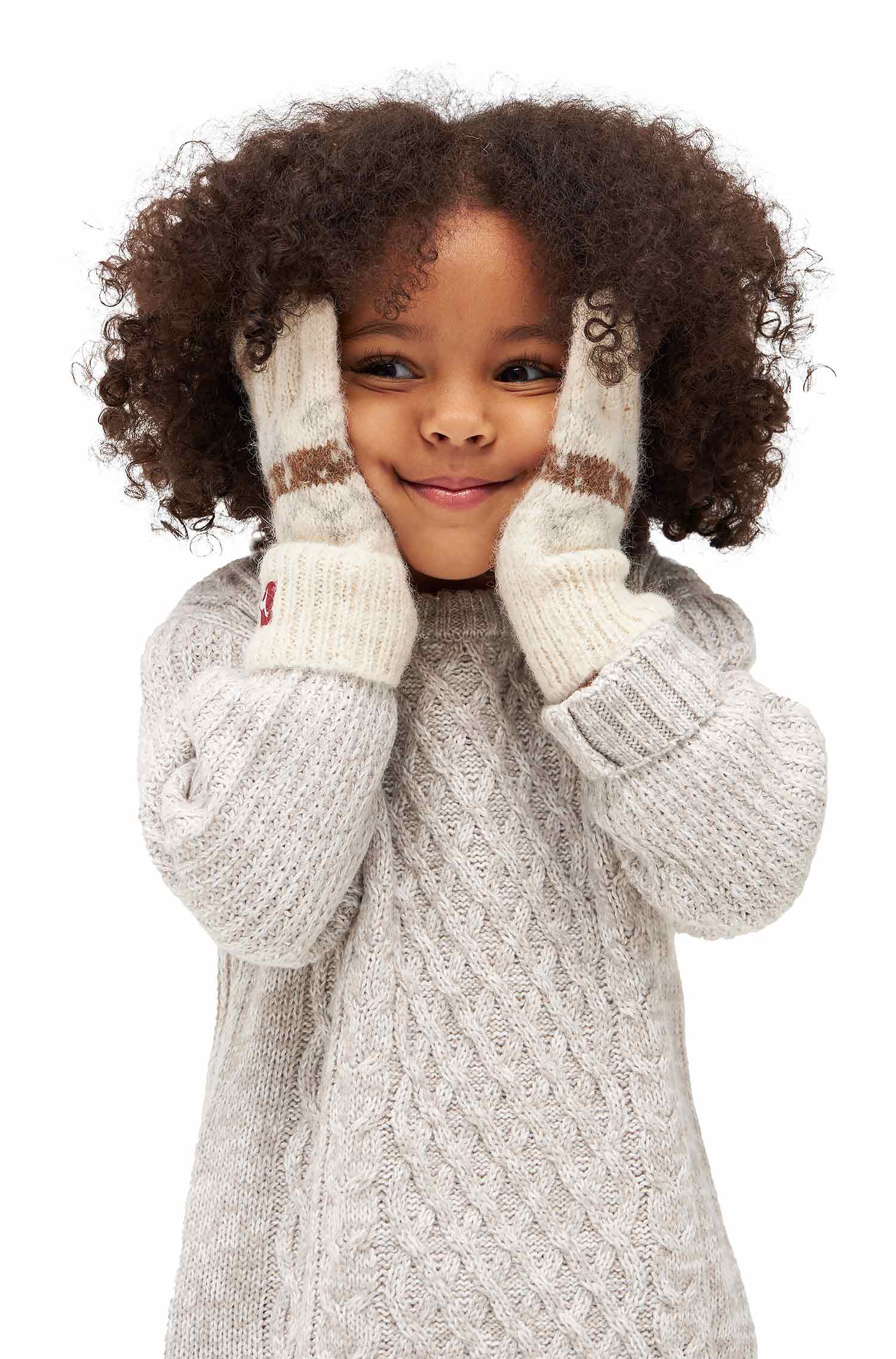 Alpaka Fingerhandschuhe NATURA aus 100% Alpaka Superfine-weiss