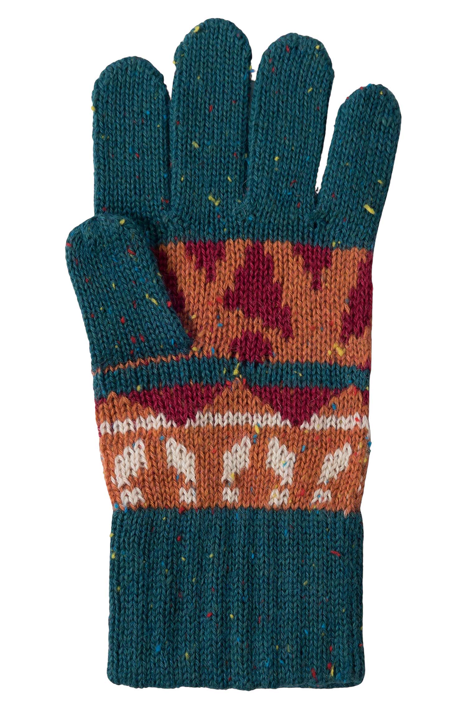 Alpaka Fingerhandschue ELI (Kinder 4-12 Jahre)-orange