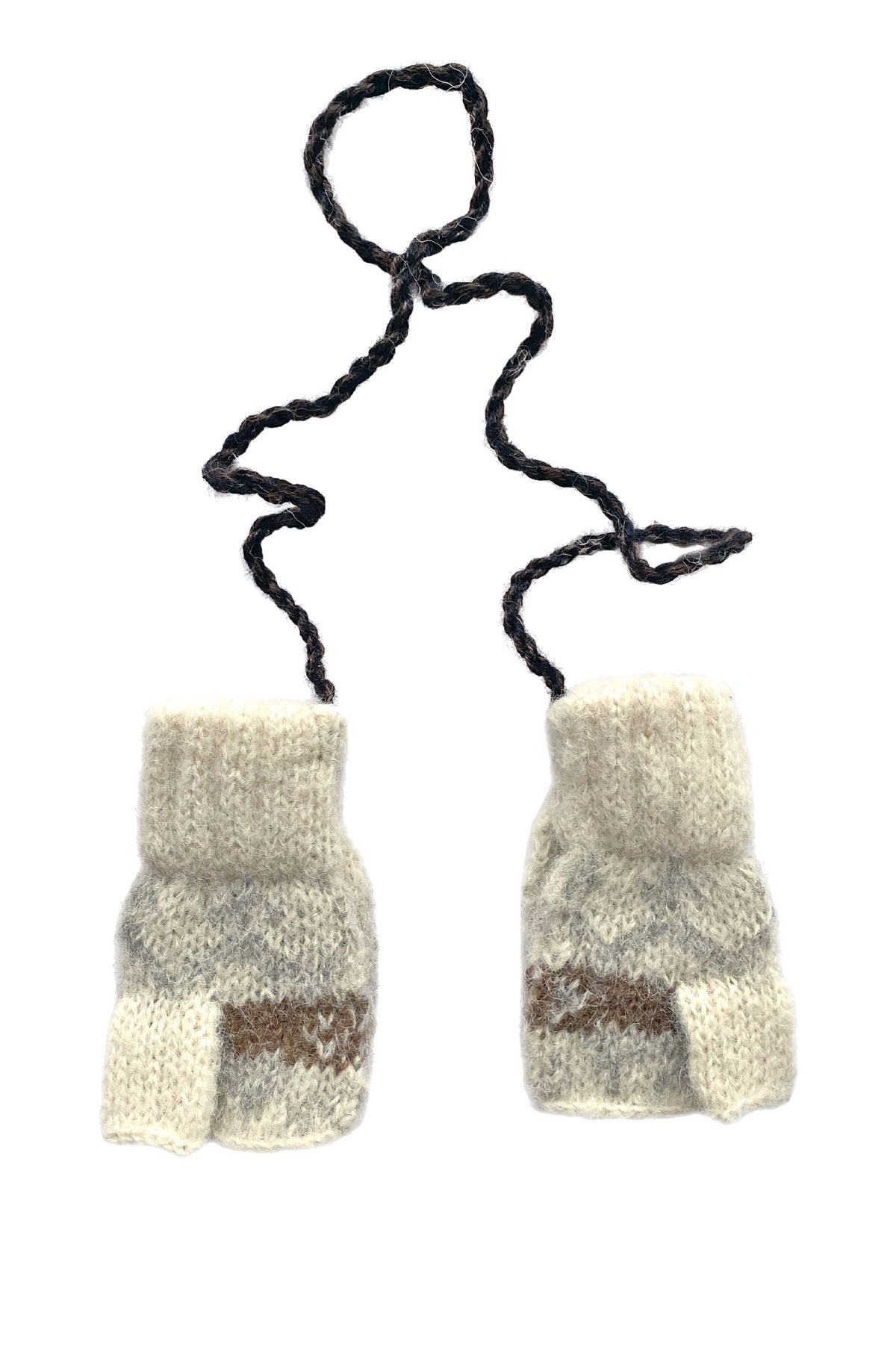 Kinder Känguru Handschuhe NATURA-weiss