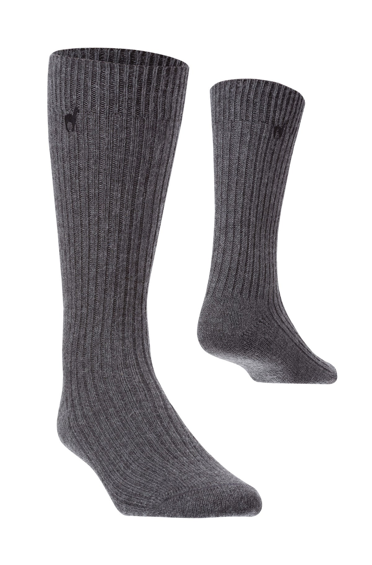 Alpaka Socken PREMIUM aus 70% Baby Alpaka & 25% Baumwolle-grau