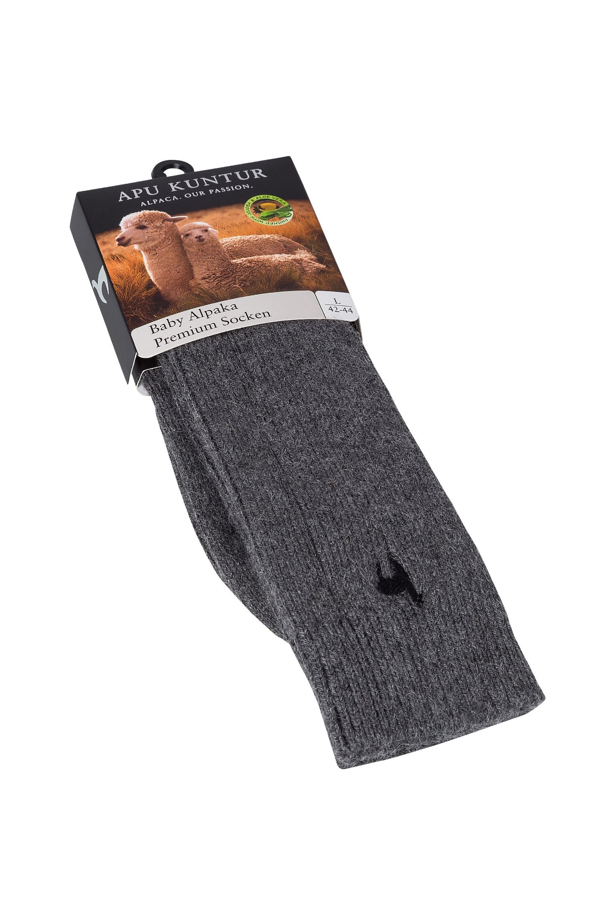 Alpaka Socken SOFT-grau