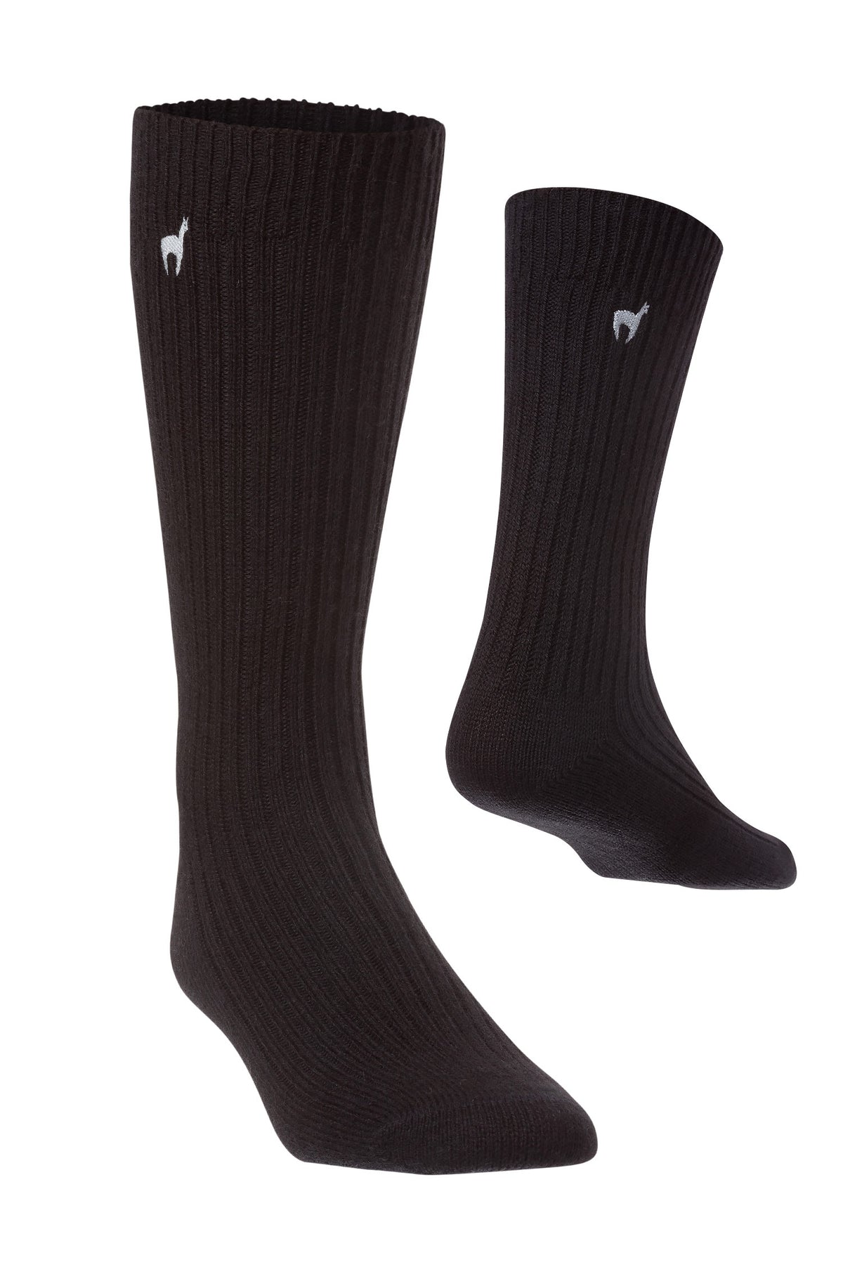 Alpaka Socken PREMIUM aus 70% Baby Alpaka & 25% Baumwolle-schwarz